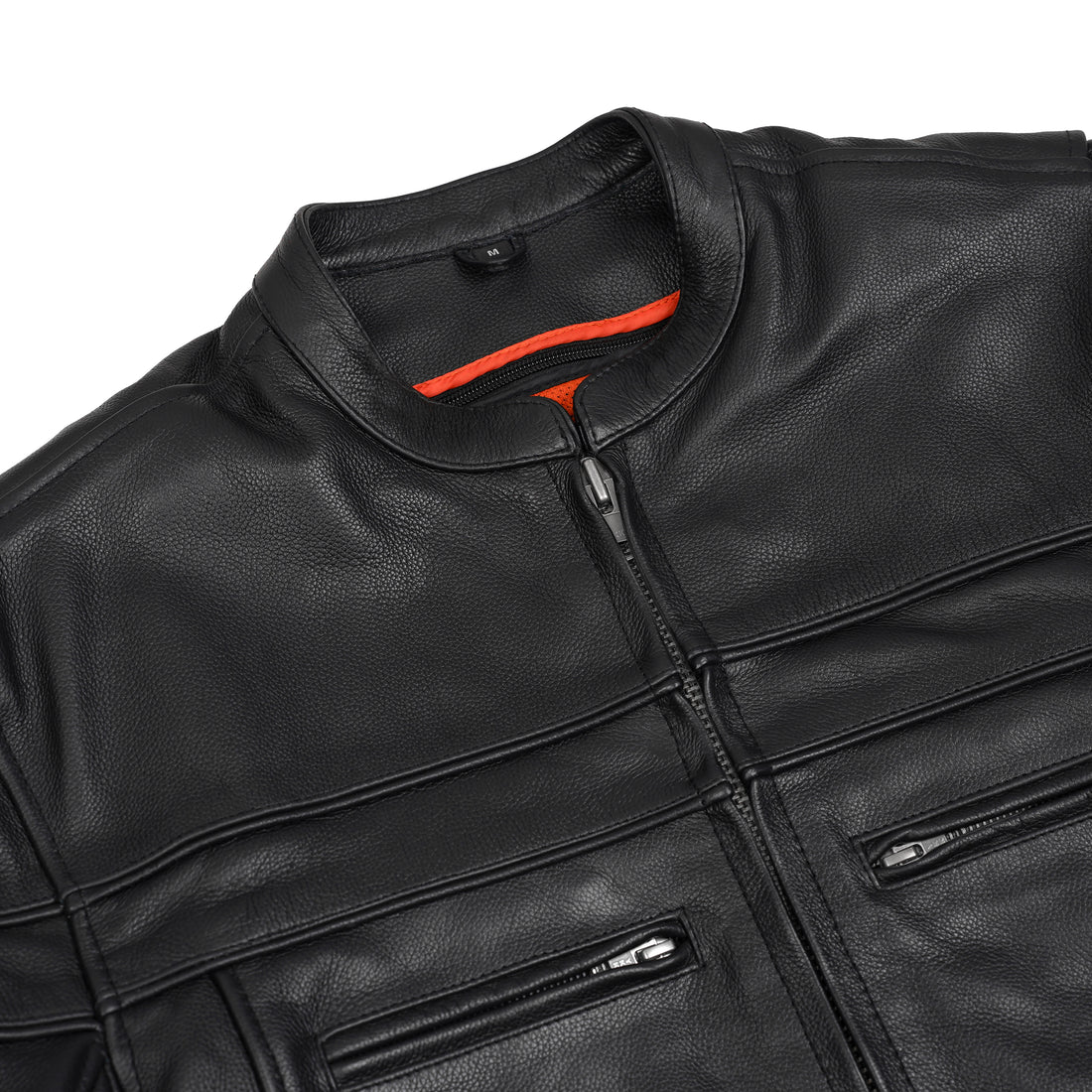 Ashster Leather Motorcycle Jacket