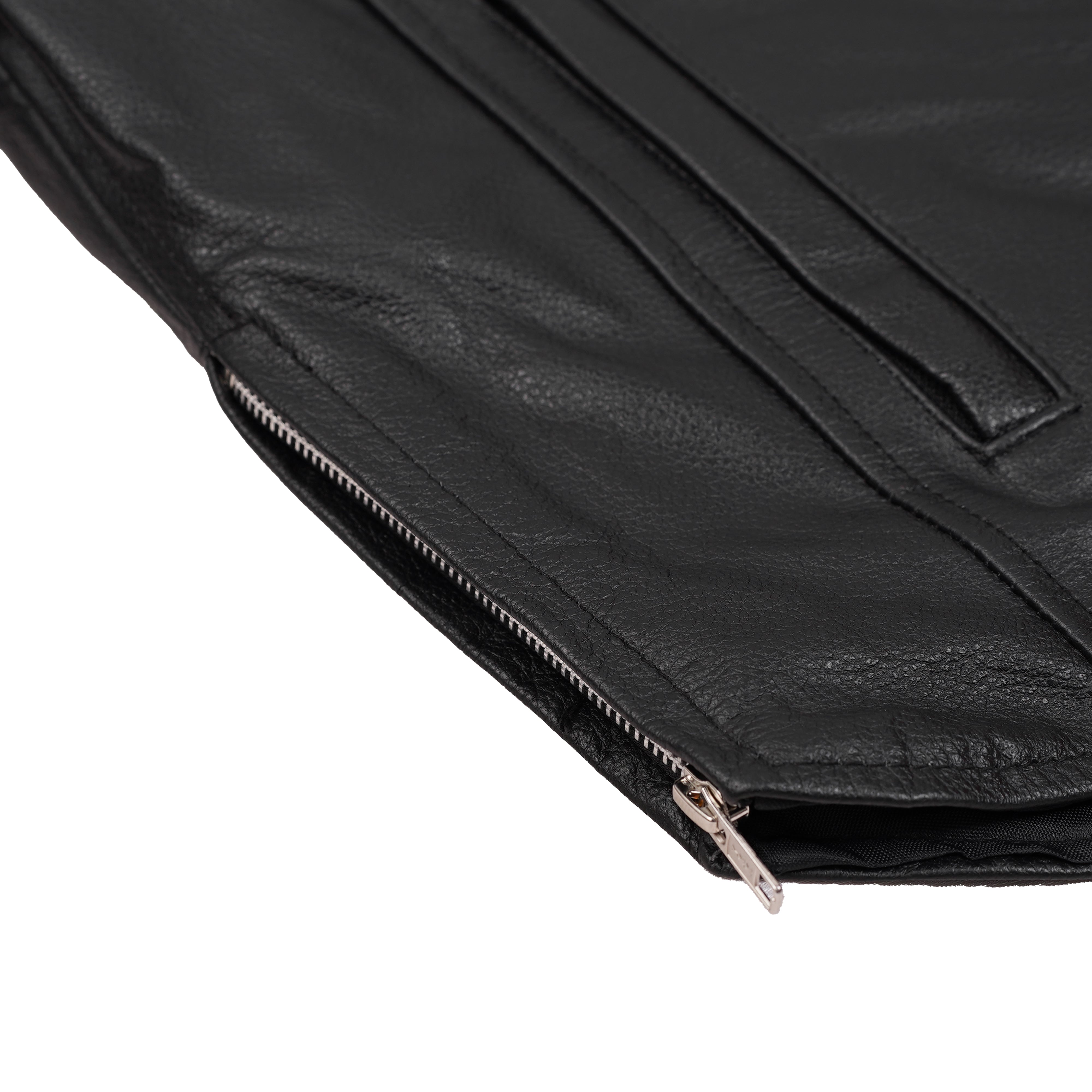 Ashster Leather Motorcycle Jacket