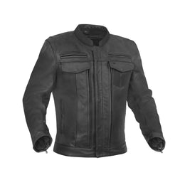 Victor Men's Black Utility Style Motorcycle Jacket