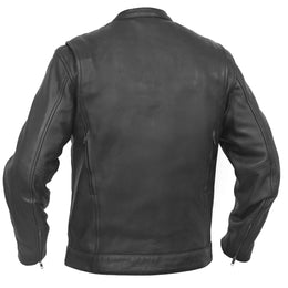 Victor Men's Black Utility Style Motorcycle Jacket
