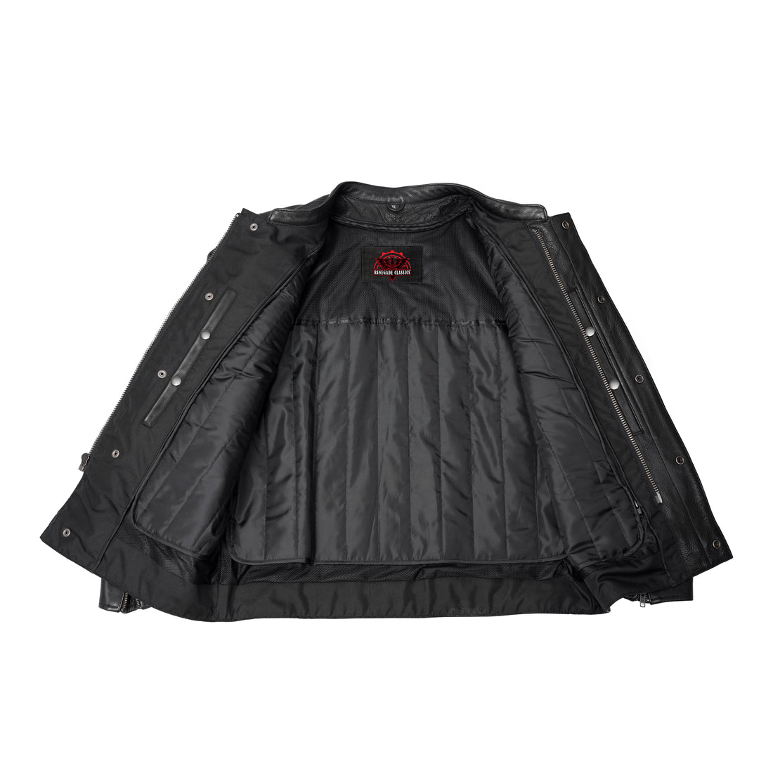 Victor Men's Black Utility Style Motorcycle Jacket