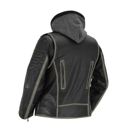 Rush Charm Women's Premium Cowhide Moto Jacket