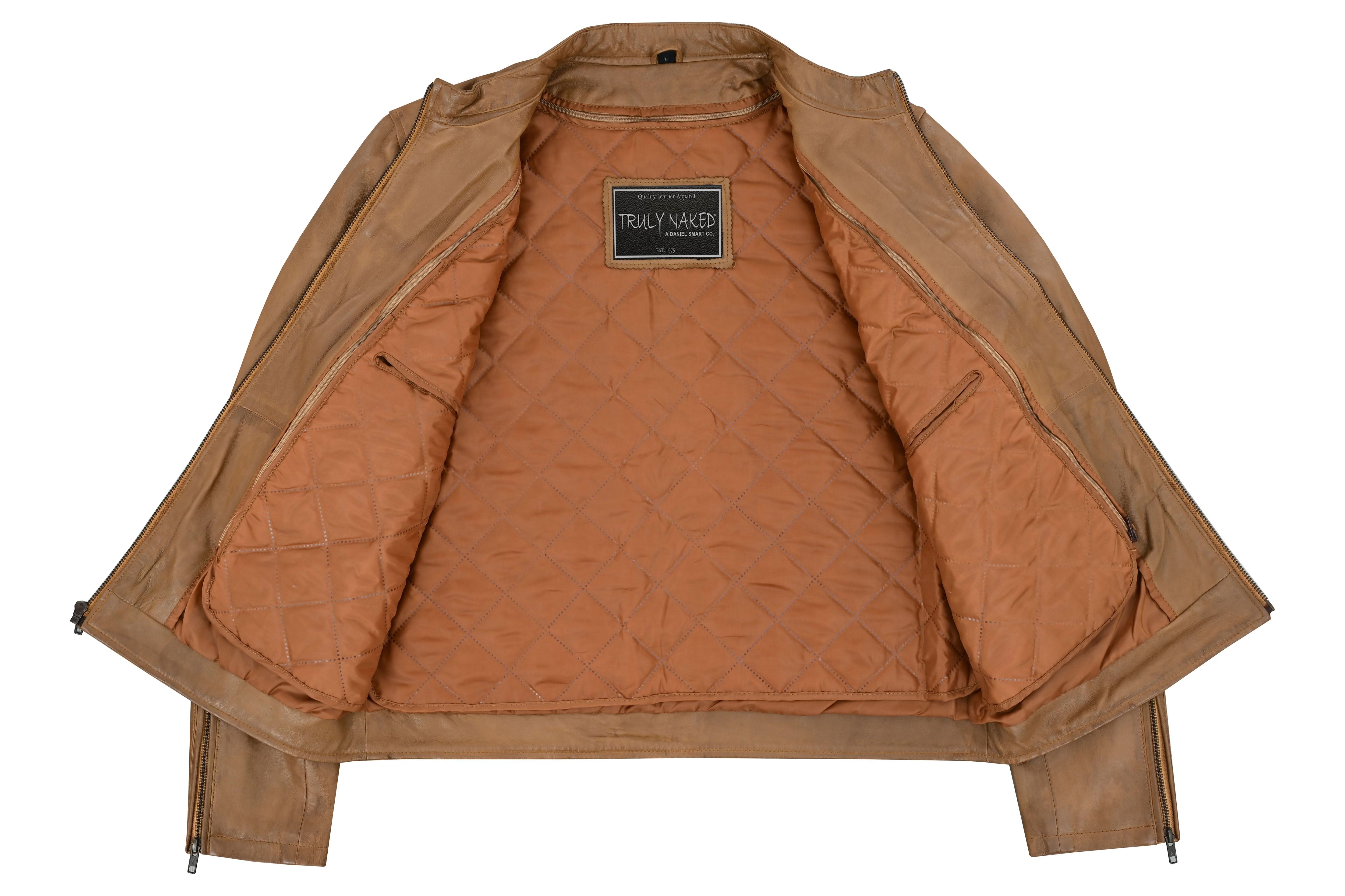 Sahara Men's Brown Fashion Leather Jacket Men's Leather Jackets Renegade Classics