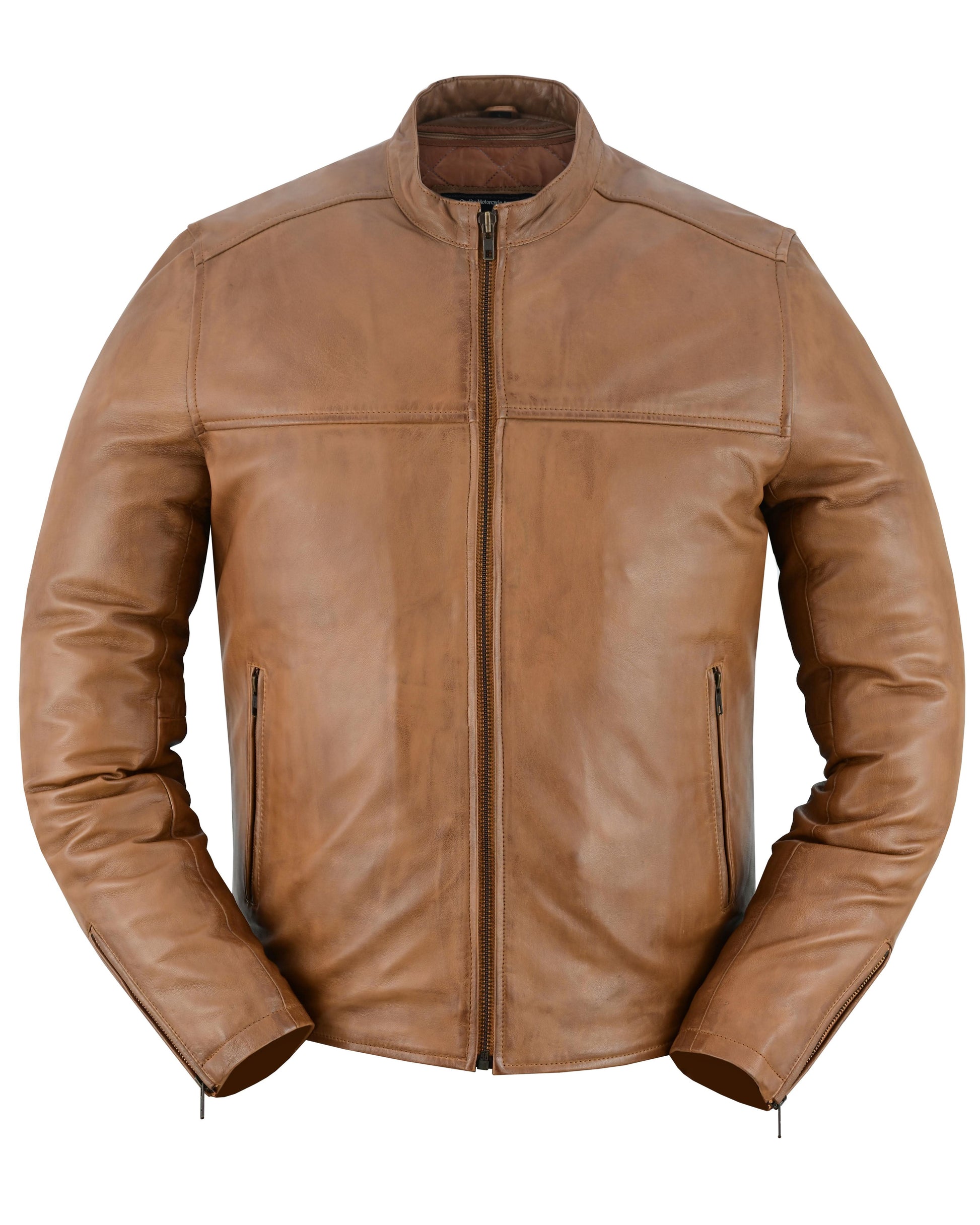 Sahara Men's Brown Fashion Leather Jacket Men's Leather Jackets Renegade Classics
