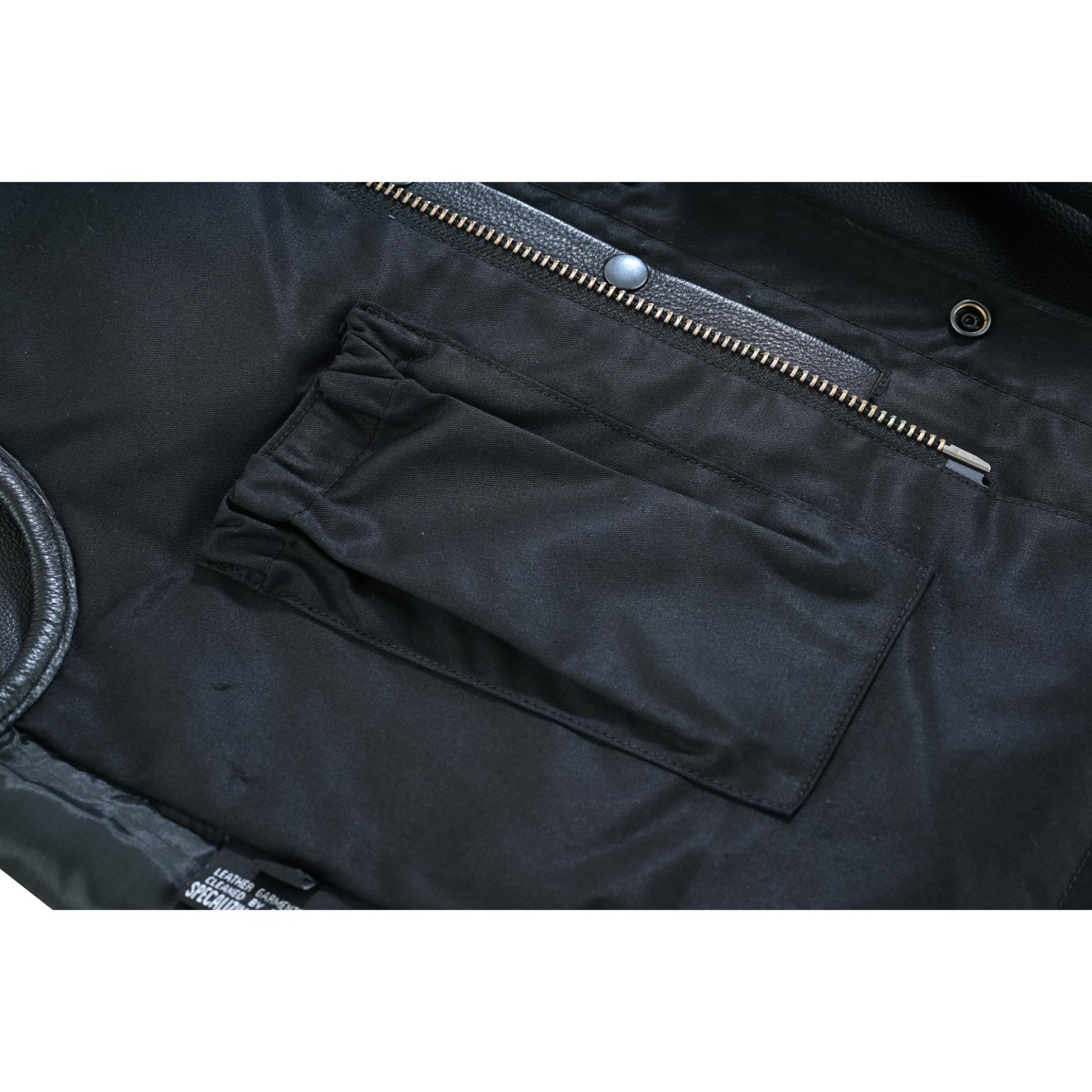 UpStyle Men's Black Leather Motorcycle Vest Renegade Classics