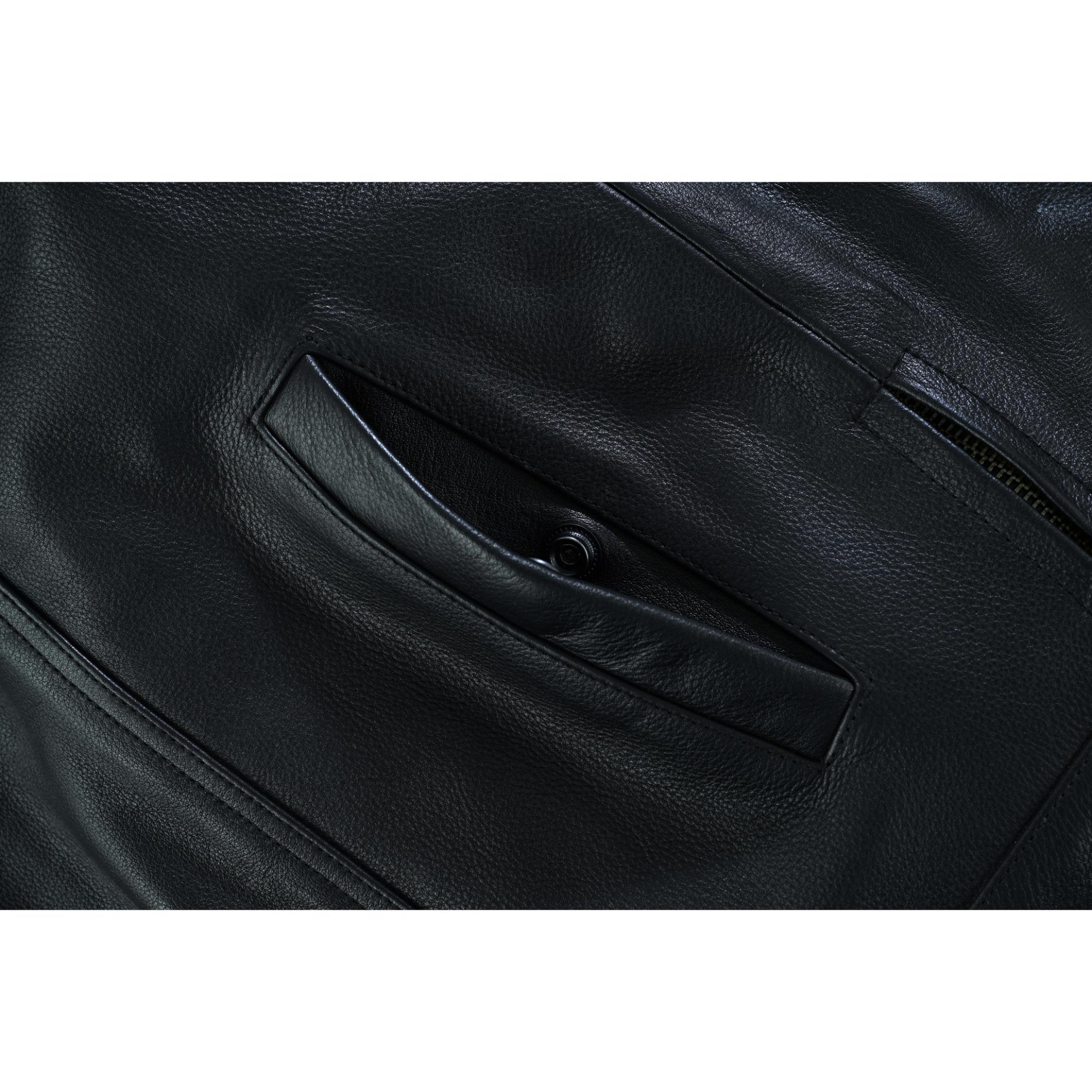 UpStyle Men's Black Leather Motorcycle Vest Renegade Classics