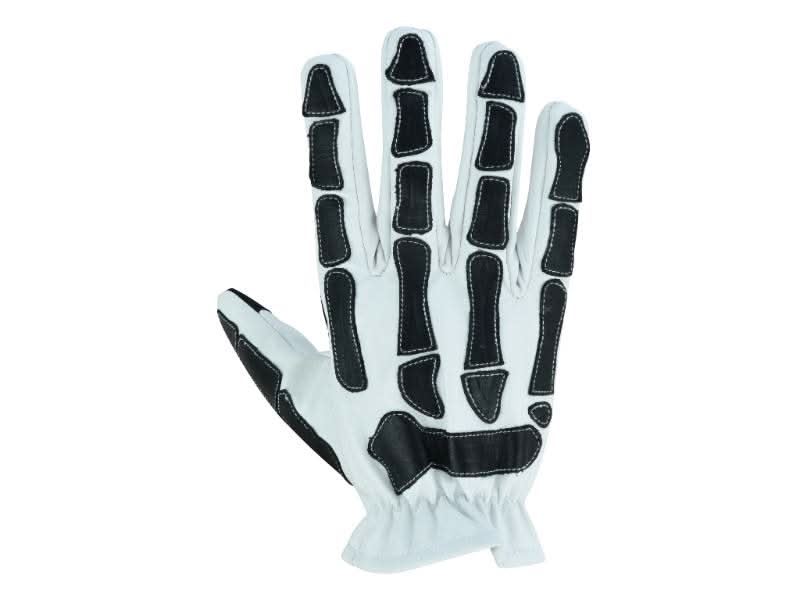 Glove Grace White and Black Skeleton Hand Riding Glove Renegade Classics
