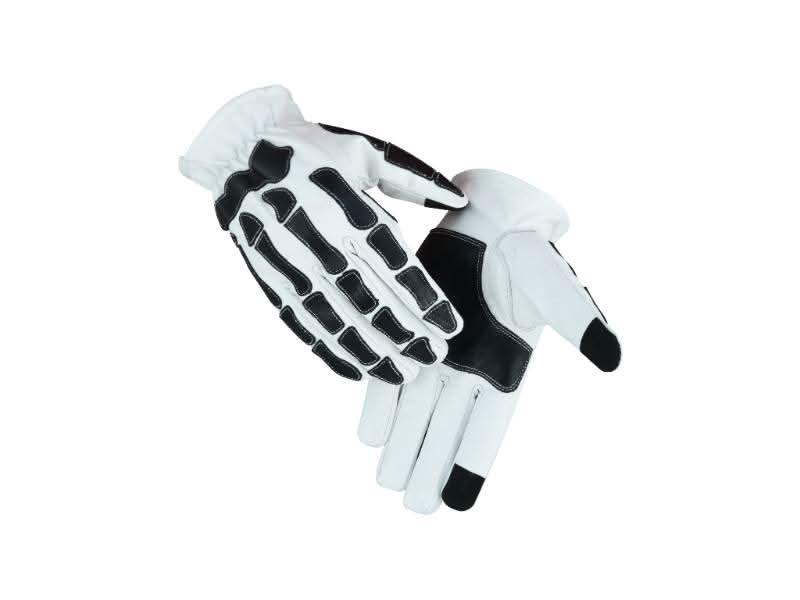 Glove Grace White and Black Skeleton Hand Riding Glove Renegade Classics