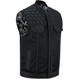 Mesh Rave Men's Black Mesh Textile Vest Renegade Classics