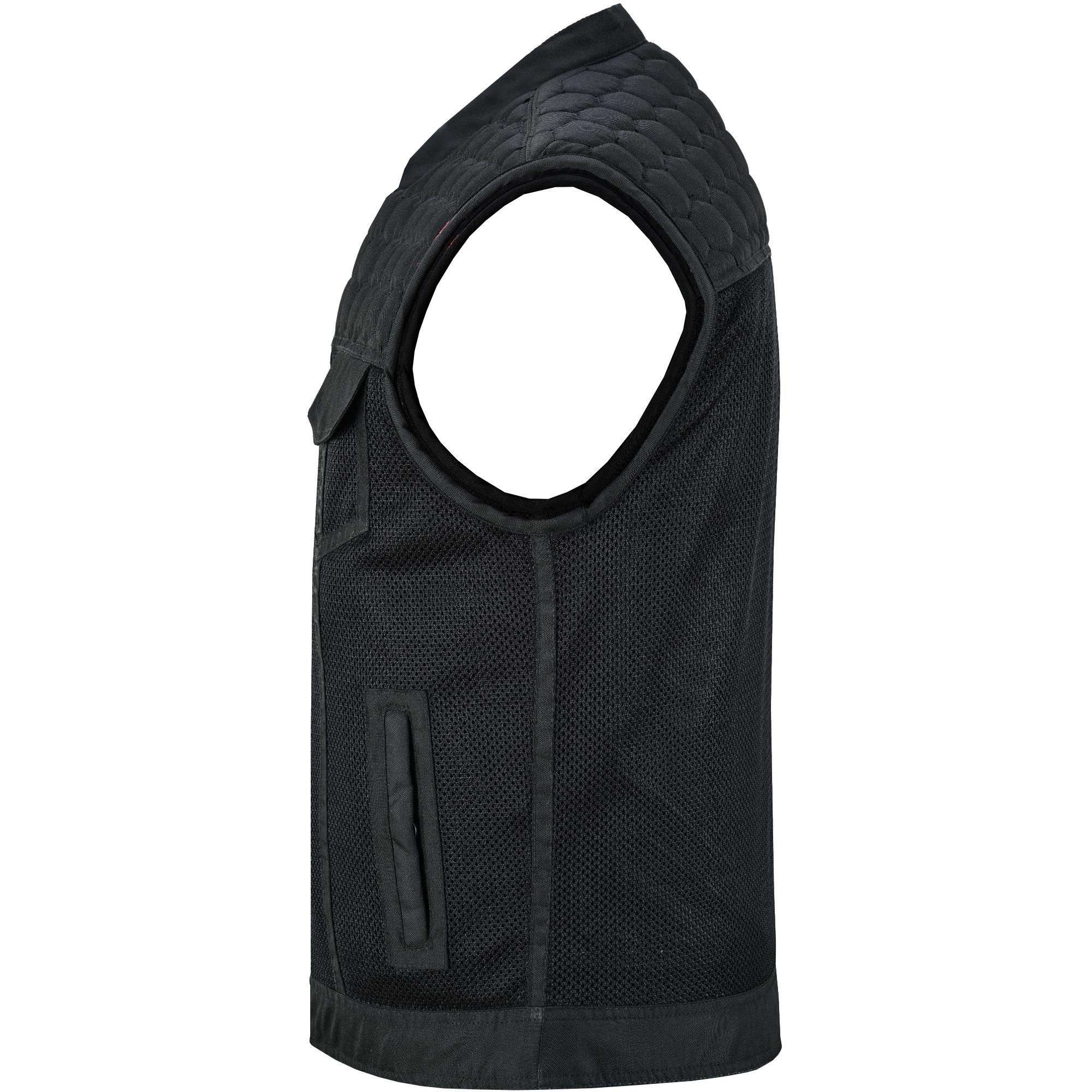 Mesh Rave Men's Black Mesh Textile Vest Renegade Classics