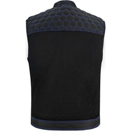 Blue Soul Men's Black Mesh Textile Vest Renegade Classics