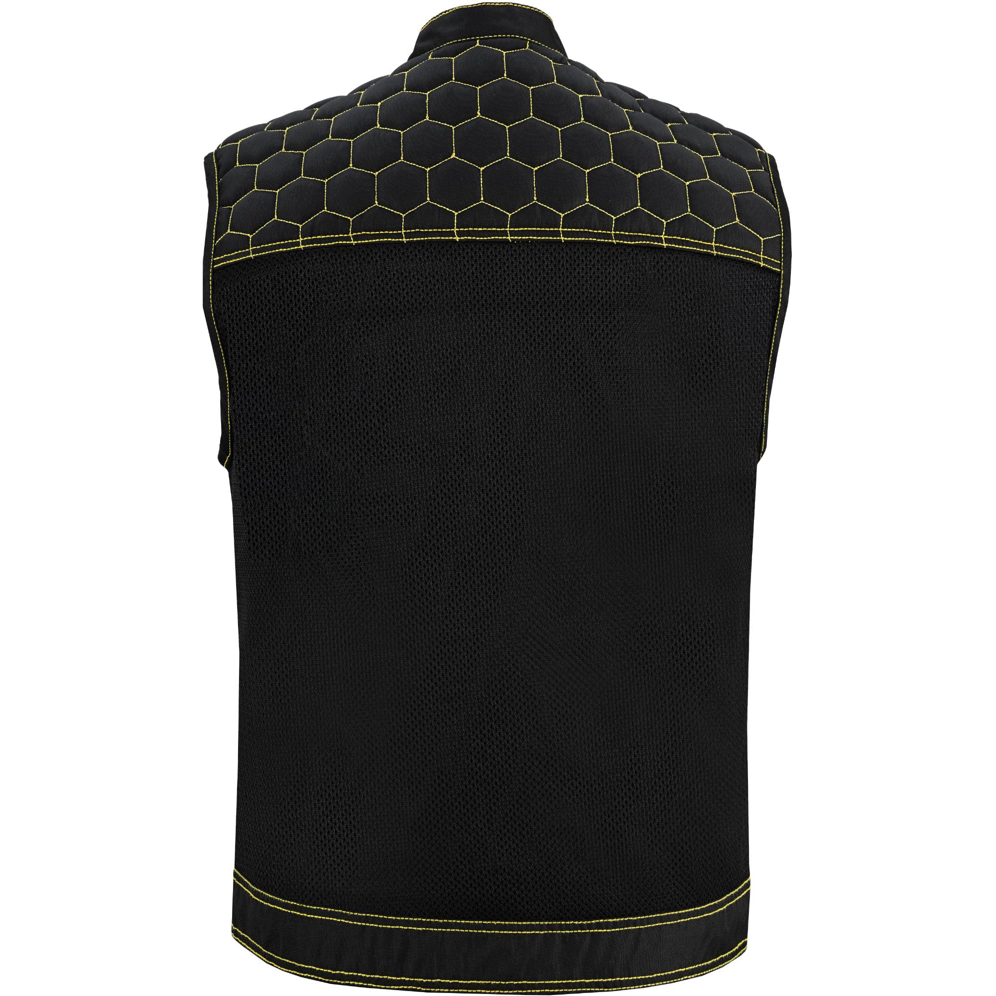 Gloom Gold Men's Black Mesh Textile Vest Renegade Classics