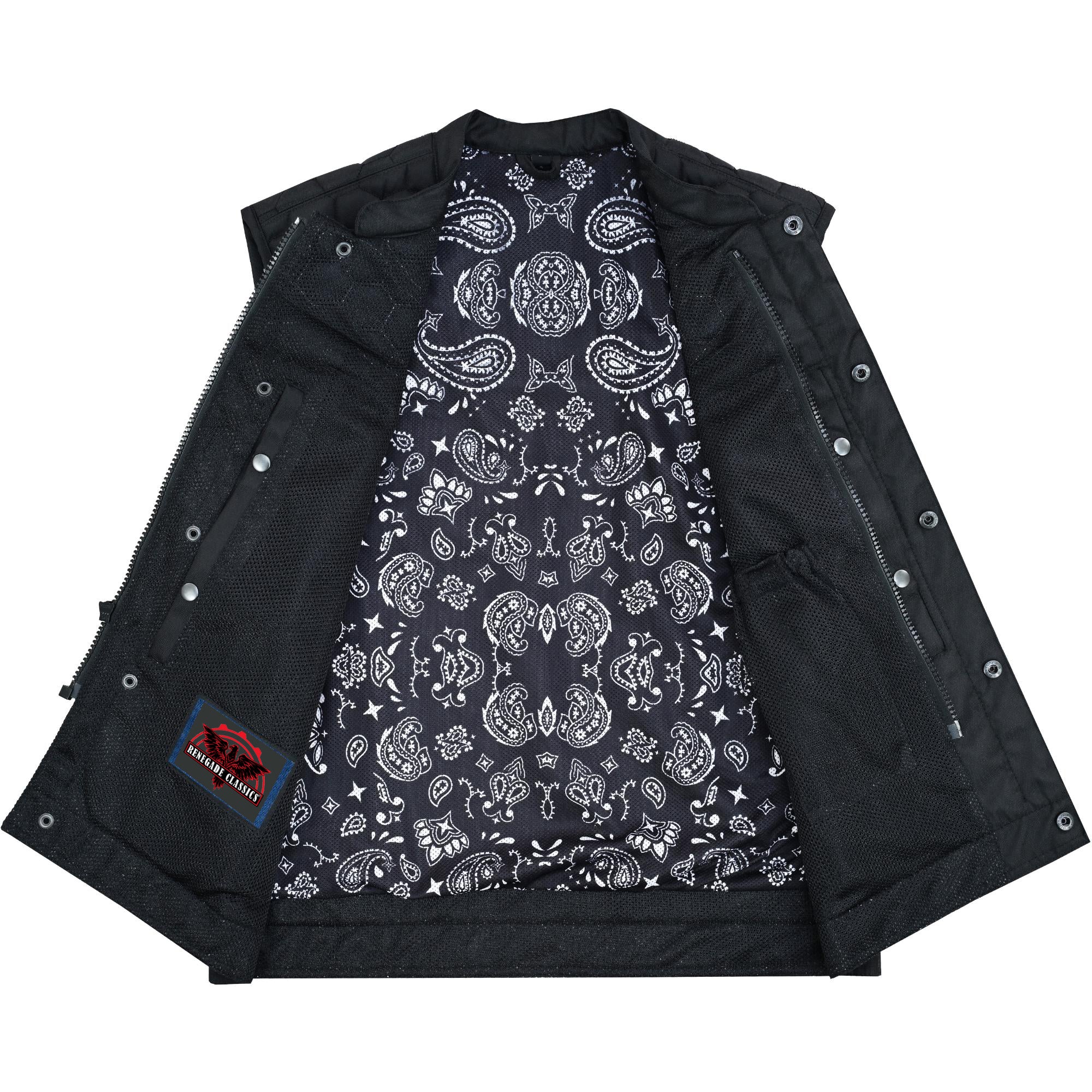 Mesh Heat Men's Black Mesh Textile Vest