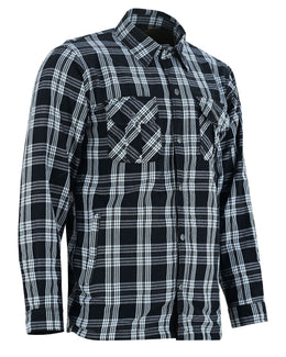 Checkered Men's Armored Black and White Flannel Shirt Flannel Renegade Classics