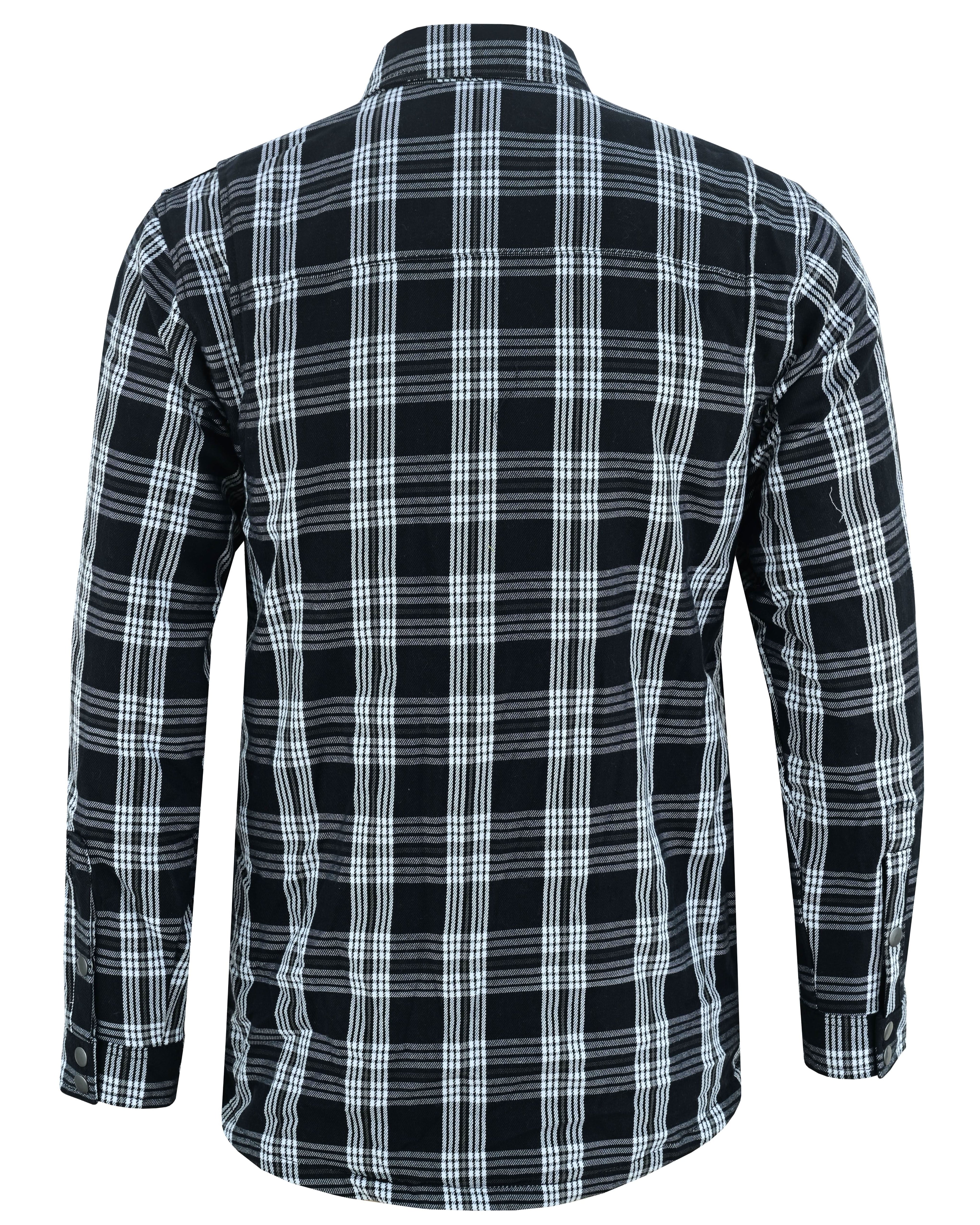 Checkered Men's Armored Black and White Flannel Shirt Flannel Renegade Classics