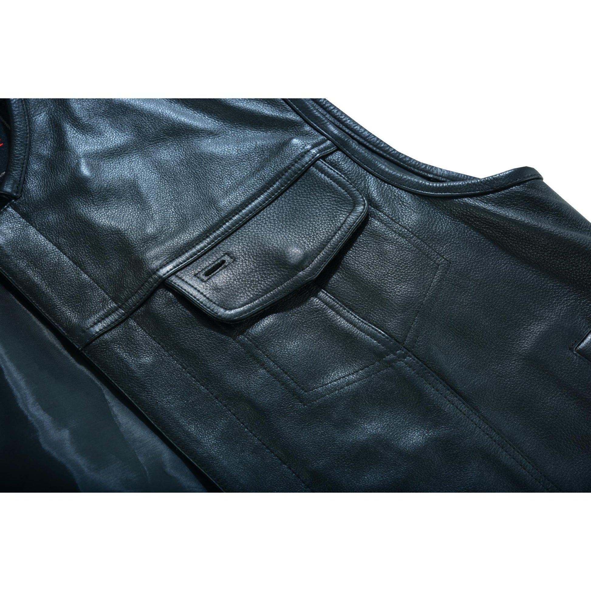 Biker champ Men's Biker Leather Vest Men's Leather Vests Renegade Classics