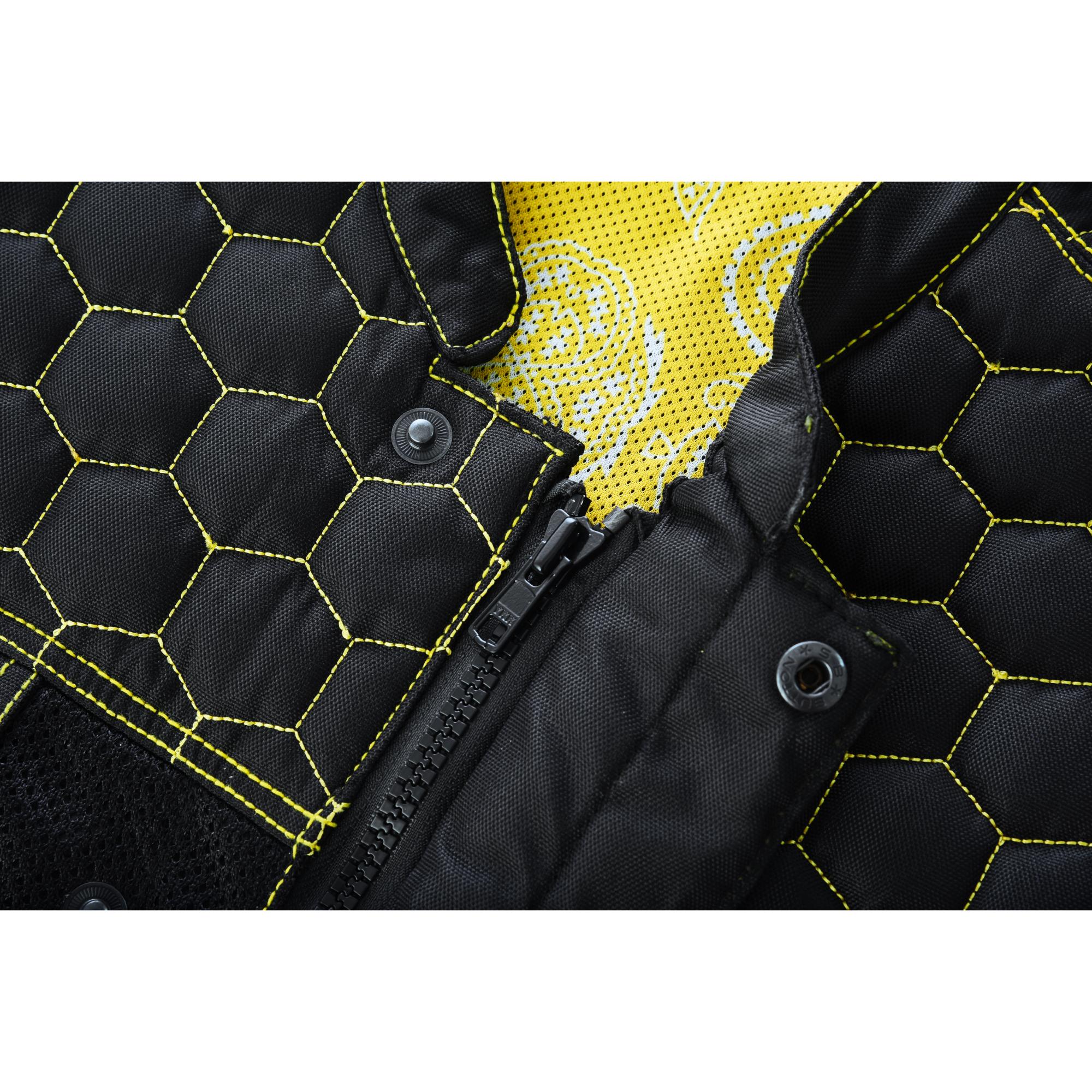 Gloom Gold Men's Black Mesh Textile Vest Renegade Classics