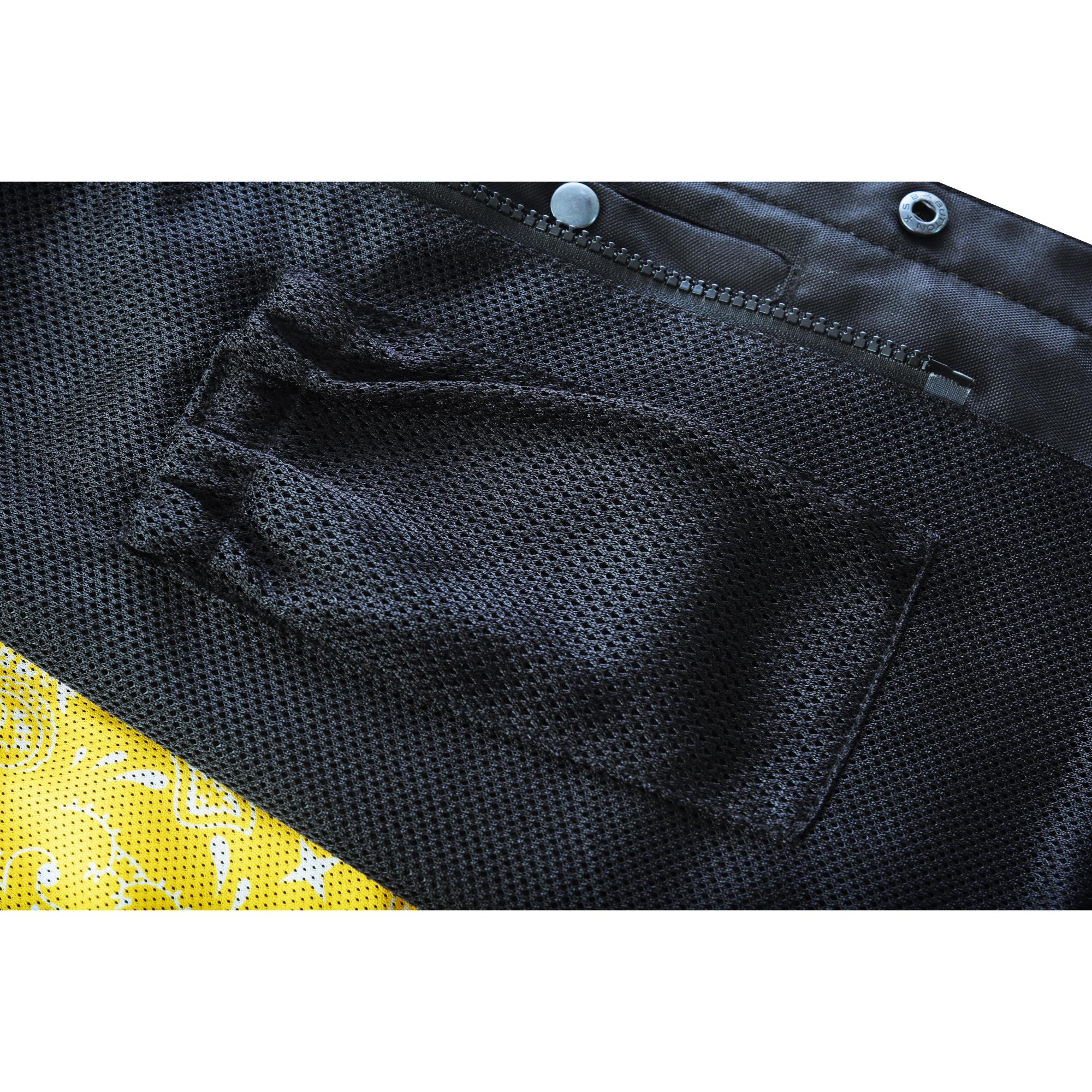 Gloom Gold Men's Black Mesh Textile Vest Renegade Classics