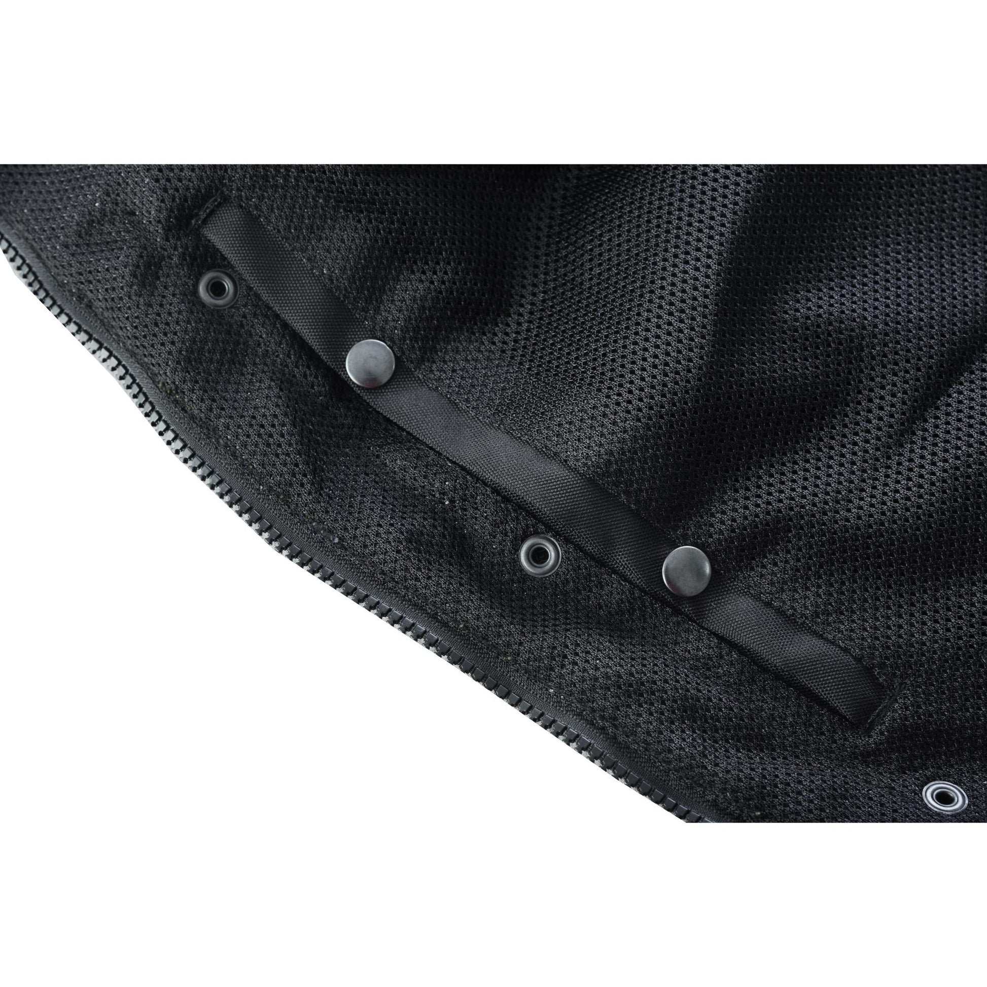 Gloom Gold Men's Black Mesh Textile Vest Renegade Classics