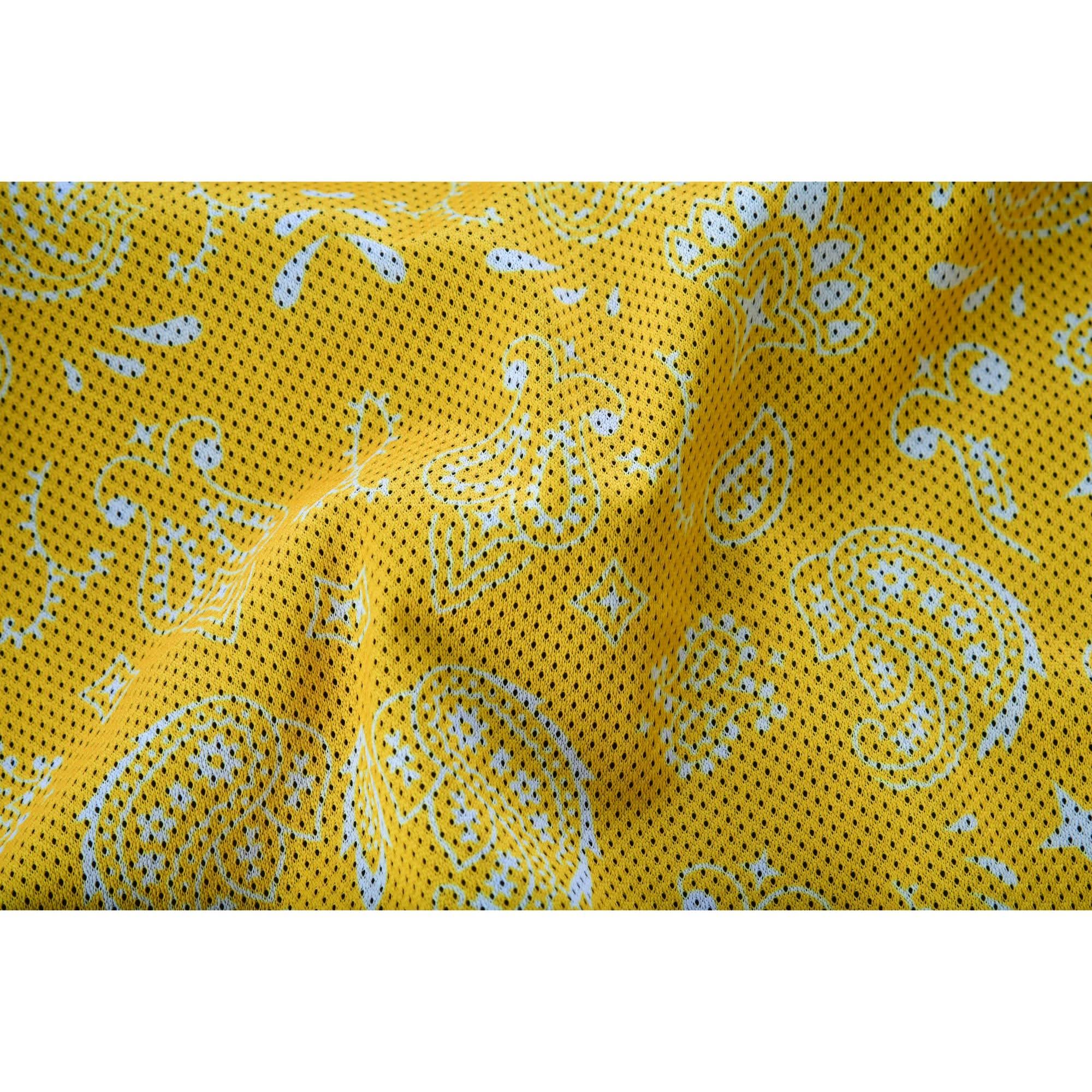 Nitro Rush Men's Black Mesh Textile Vest with Yellow Diamond Stitch Renegade Classics