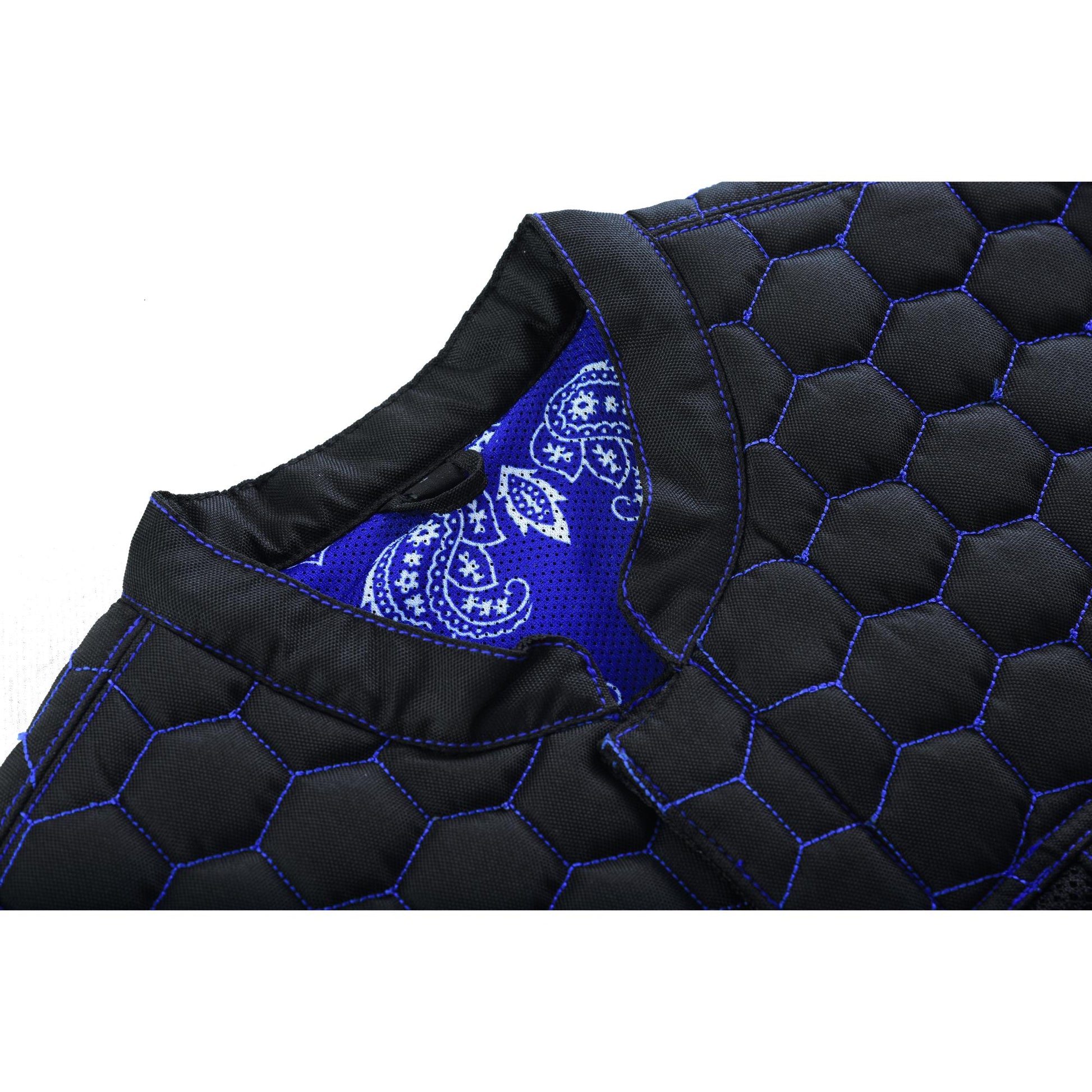 Blue Soul Men's Black Mesh Textile Vest Renegade Classics