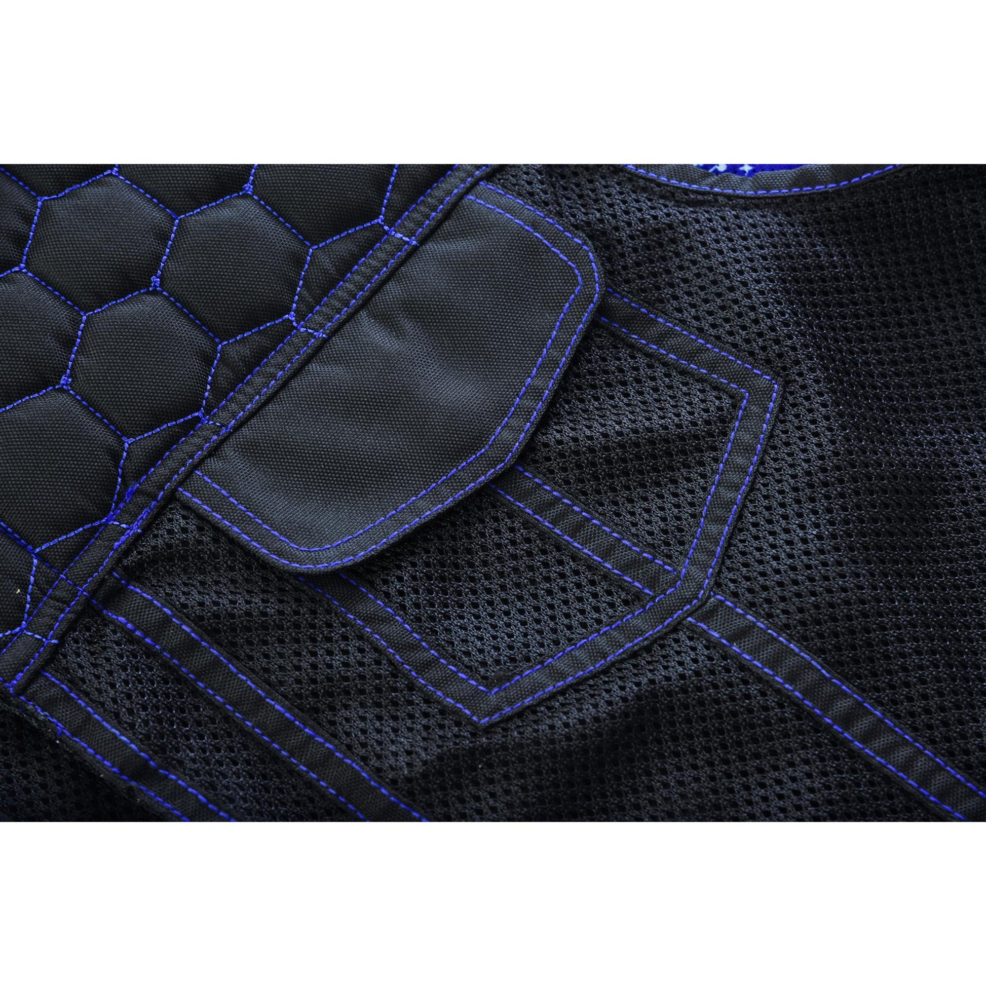 Blue Soul Men's Black Mesh Textile Vest Renegade Classics
