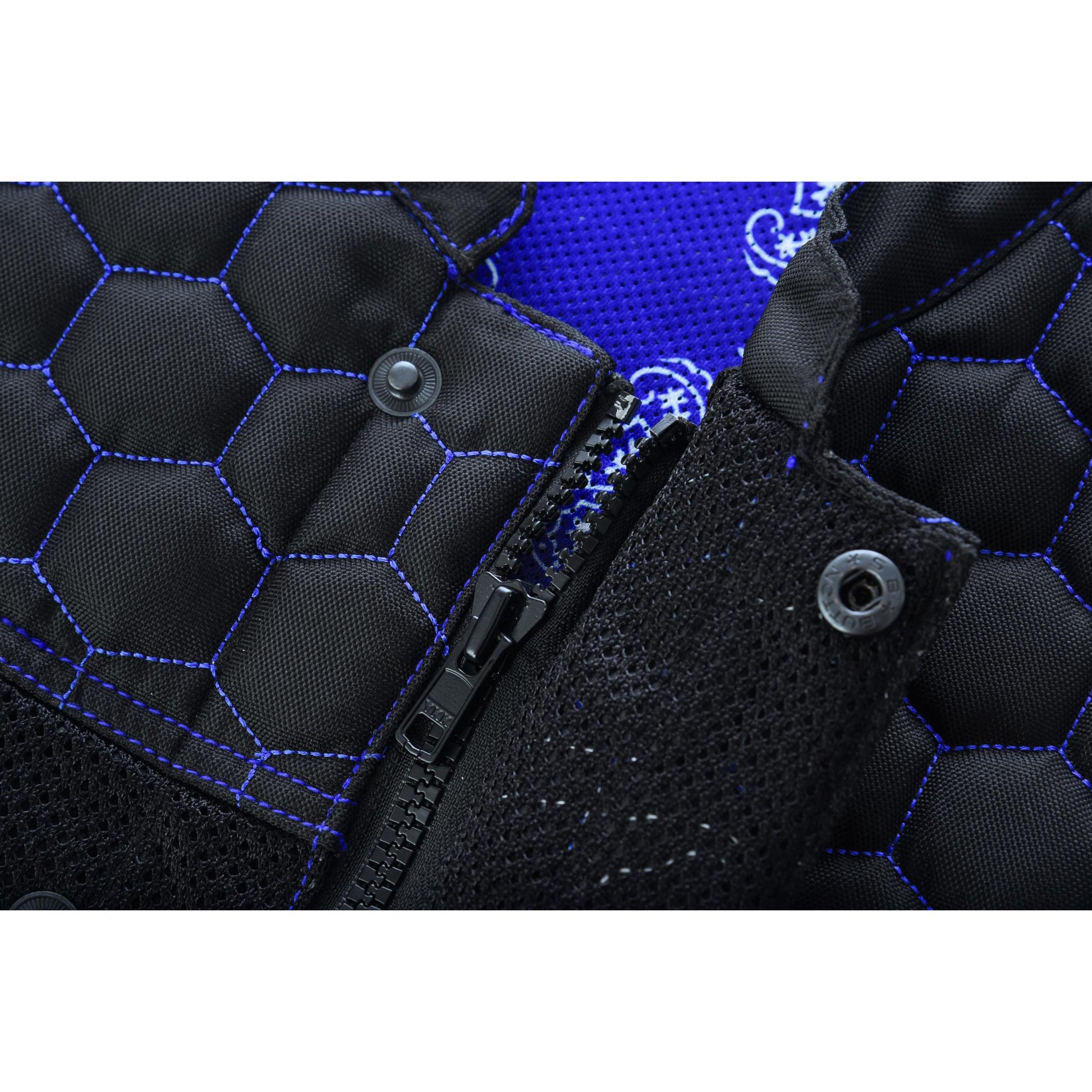 Blue Soul Men's Black Mesh Textile Vest Renegade Classics