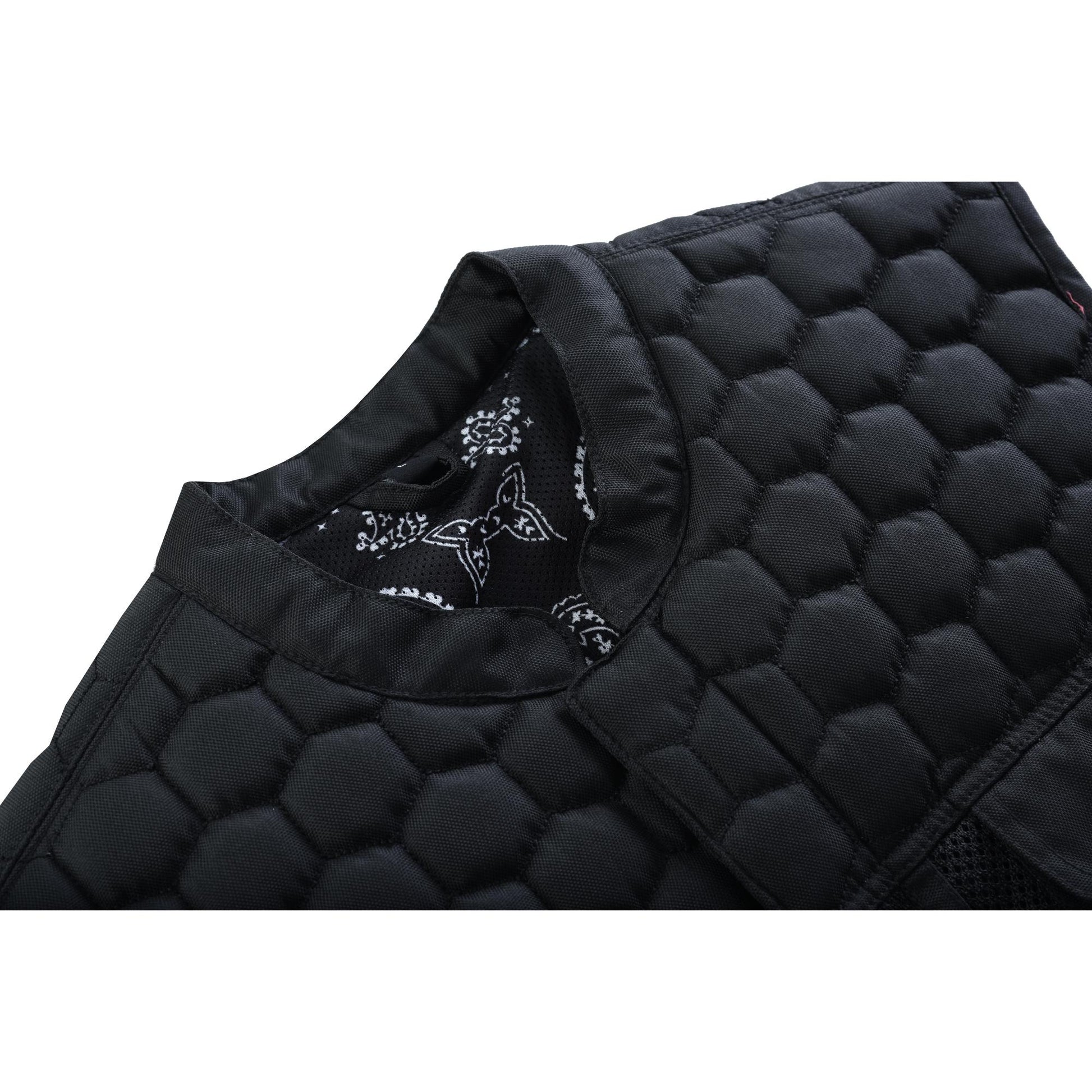 Mesh Rave Men's Black Mesh Textile Vest Renegade Classics
