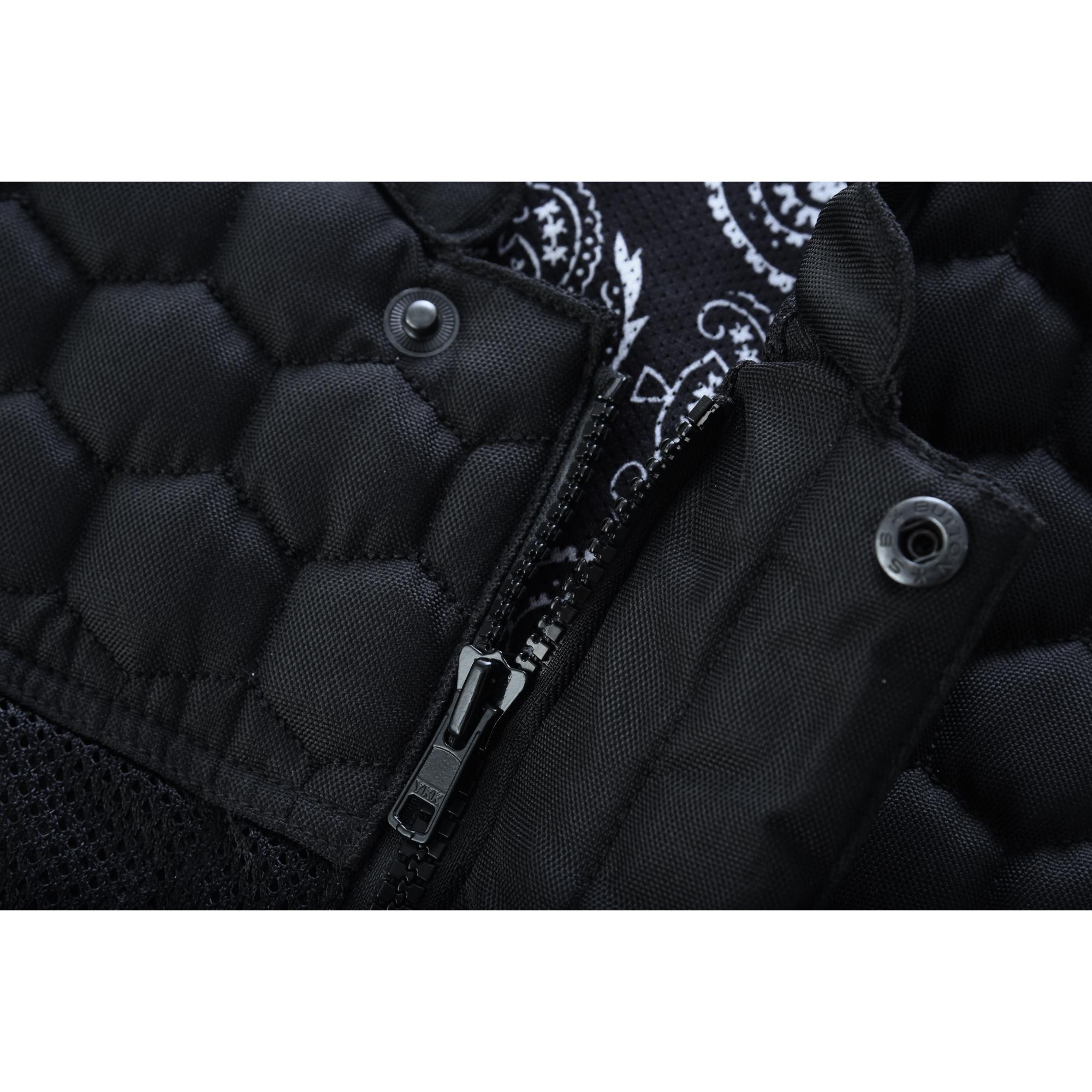 Mesh Rave Men's Black Mesh Textile Vest Renegade Classics