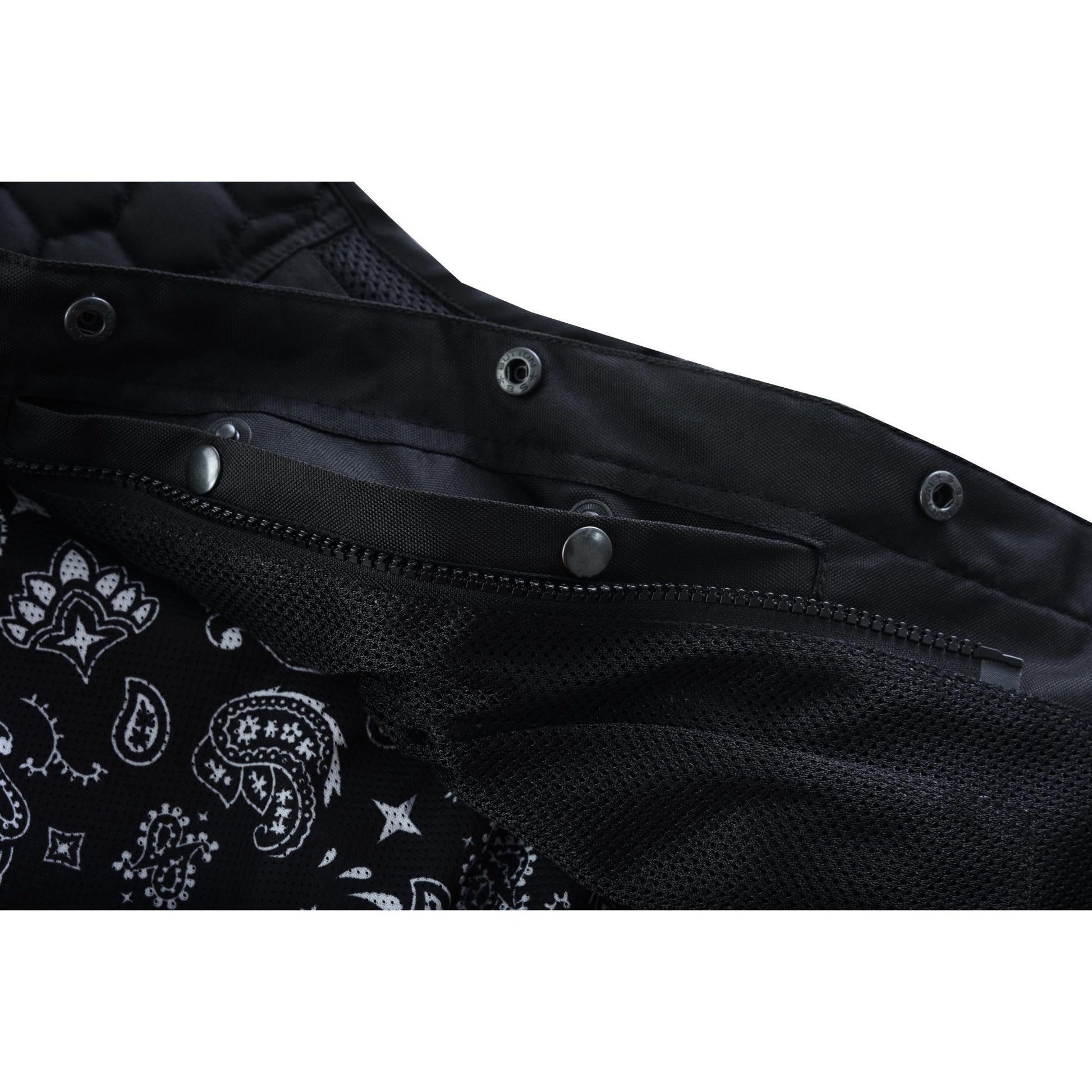 Mesh Rave Men's Black Mesh Textile Vest Renegade Classics