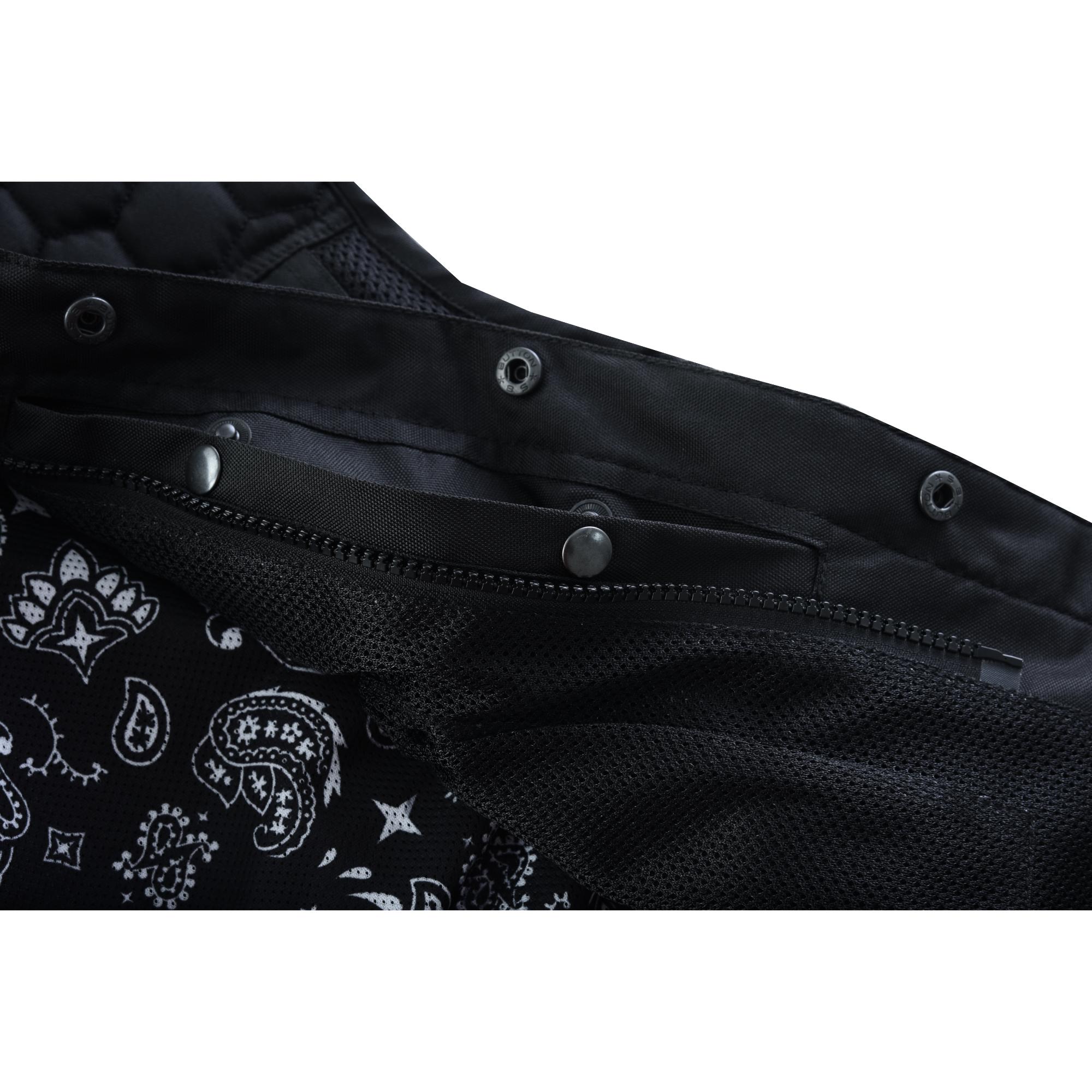Mesh Rave Men's Black Mesh Textile Vest Renegade Classics
