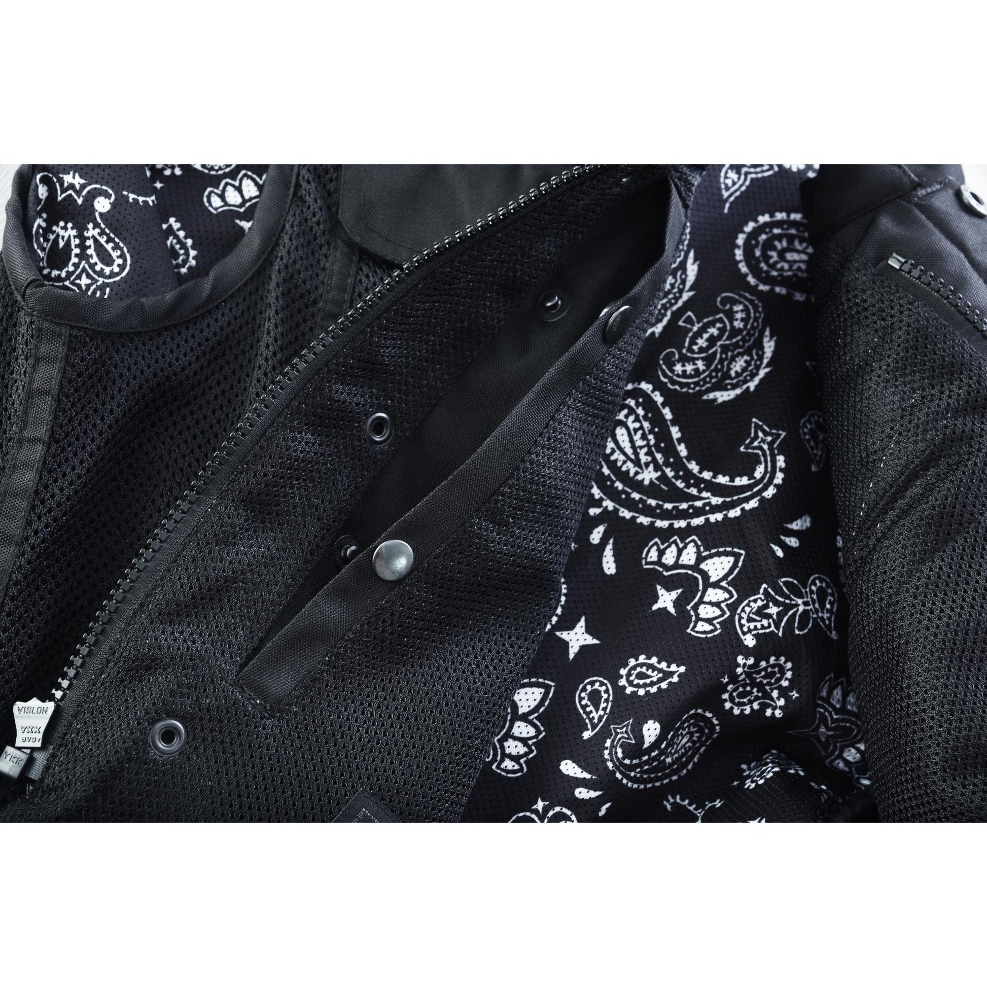 Mesh Rave Men's Black Mesh Textile Vest Renegade Classics