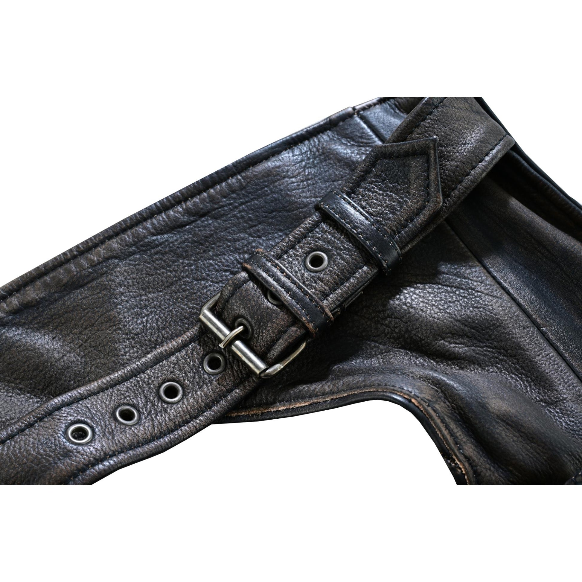 Wildridge Unisex Brown leather motorcycle chaps Unisex Chaps & Pants Renegade Classics