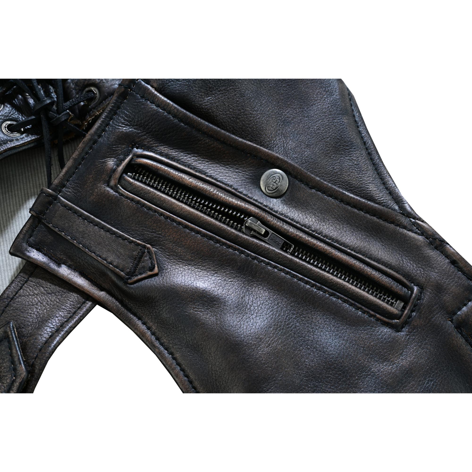 Wildridge Unisex Brown leather motorcycle chaps Unisex Chaps & Pants Renegade Classics