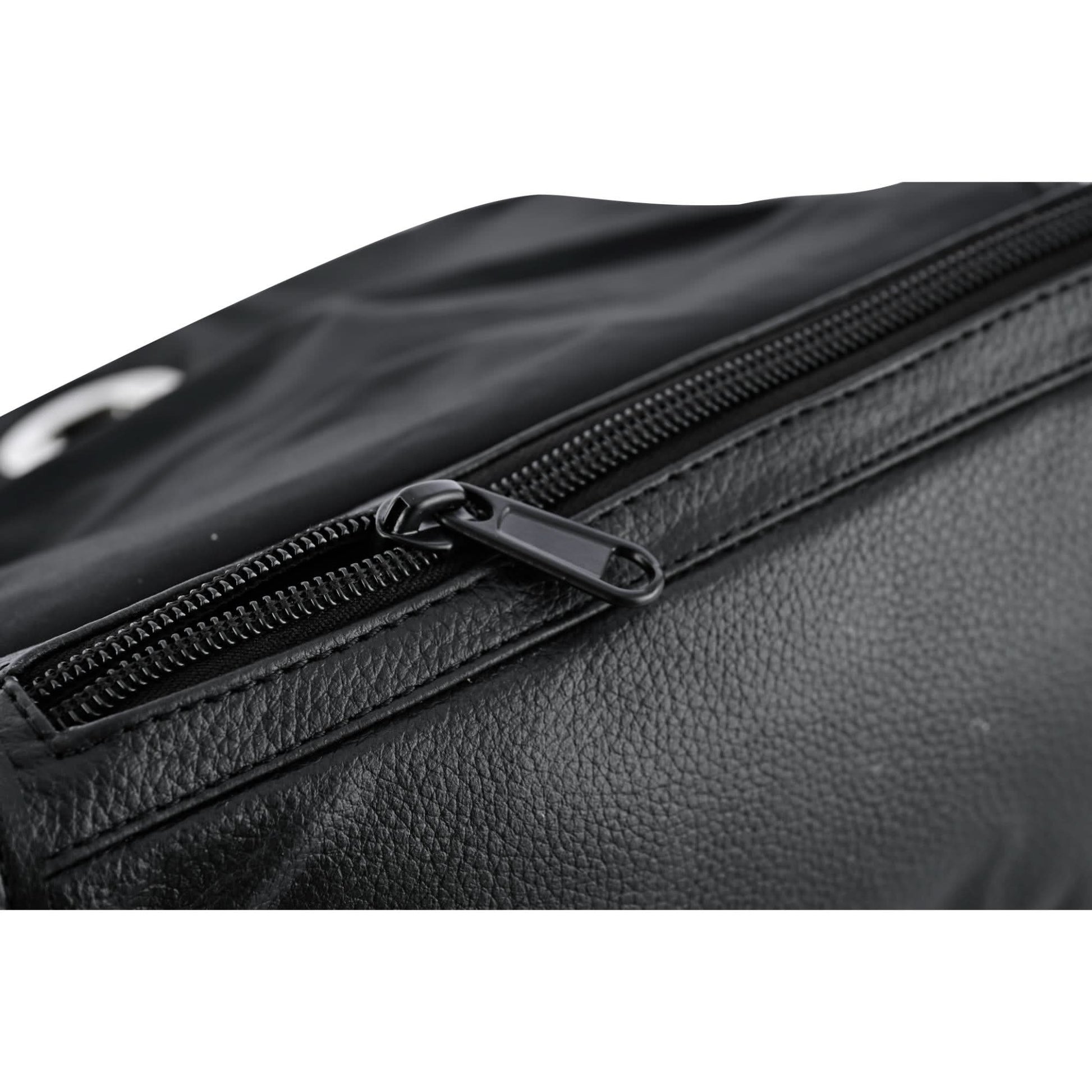 DS Women's Black Construction Leather Purse/Shoulder Bag Purses Renegade Classics