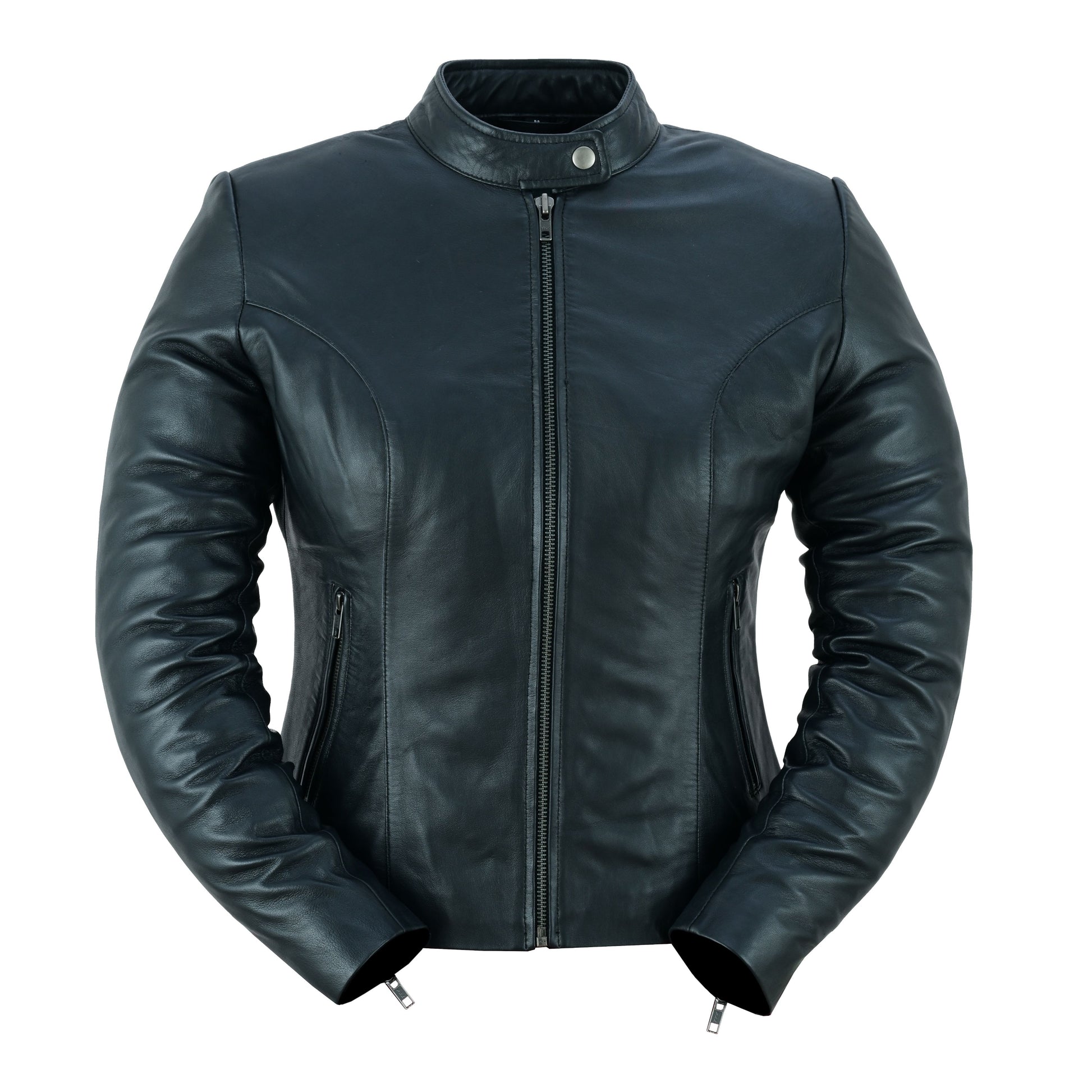 Sunstorm Women's Leather Motorcycle Jacket Women's Leather Jackets Renegade Classics