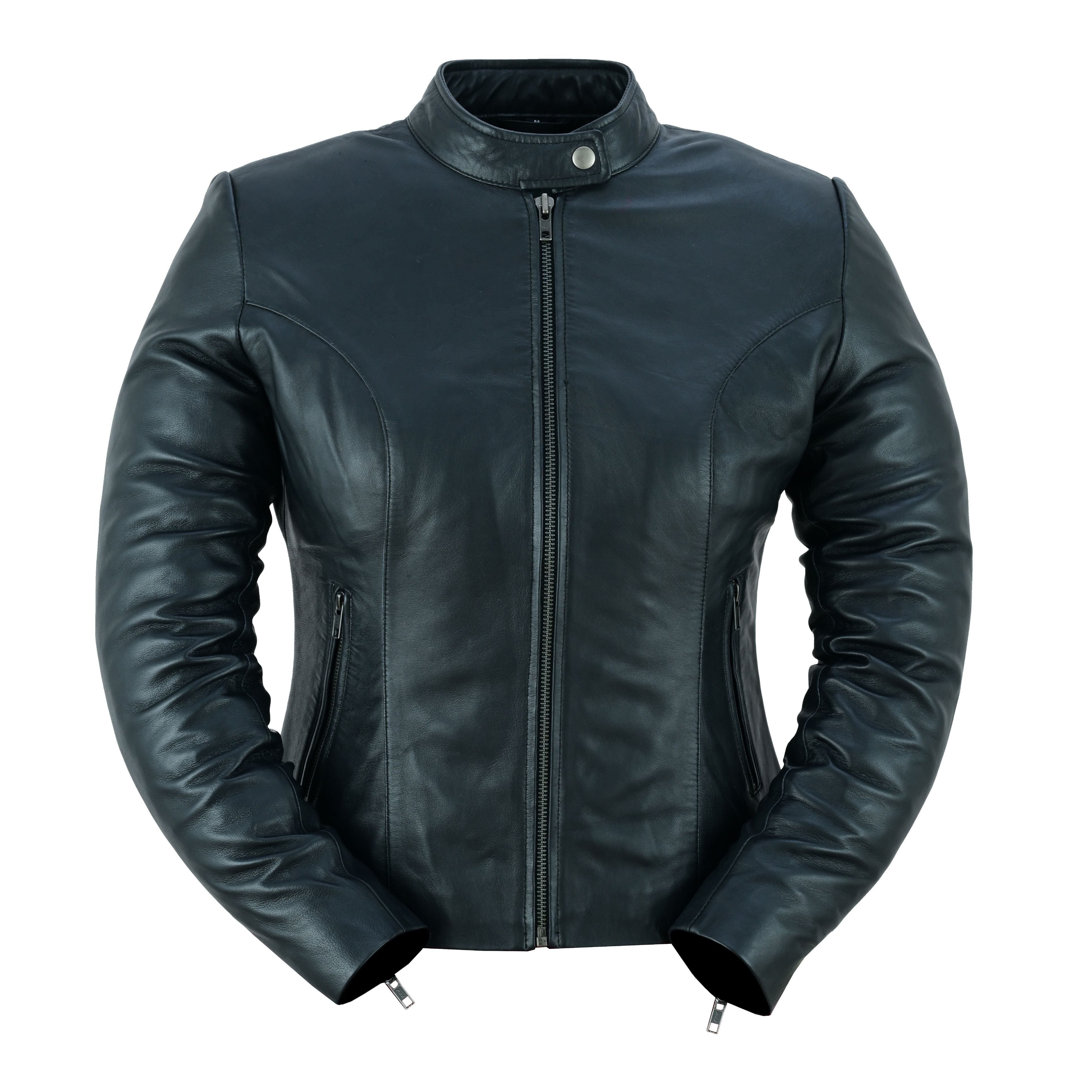 Sunstorm Women's Leather Motorcycle Jacket Women's Leather Jackets Renegade Classics