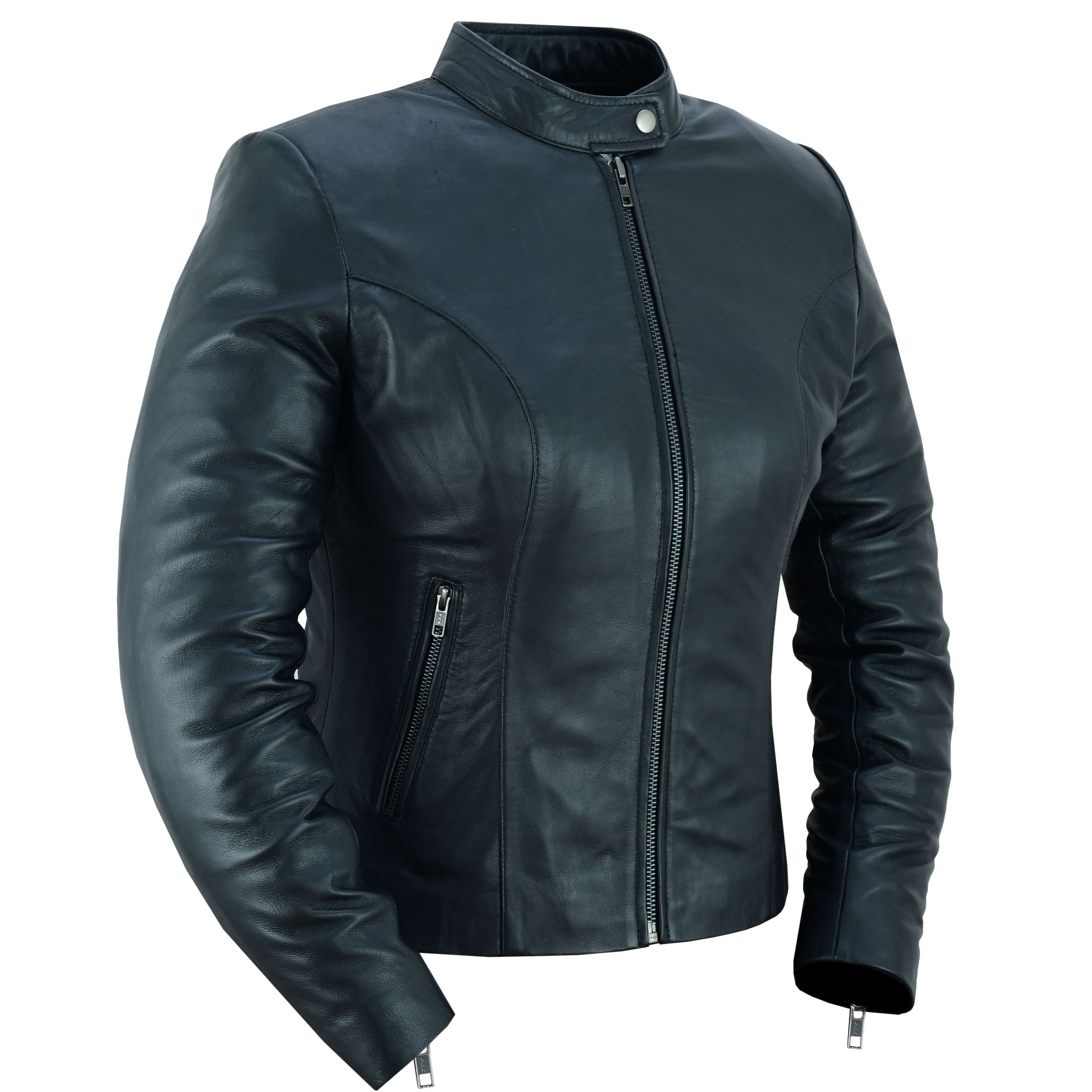 Sunstorm Women's Leather Motorcycle Jacket Women's Leather Jackets Renegade Classics