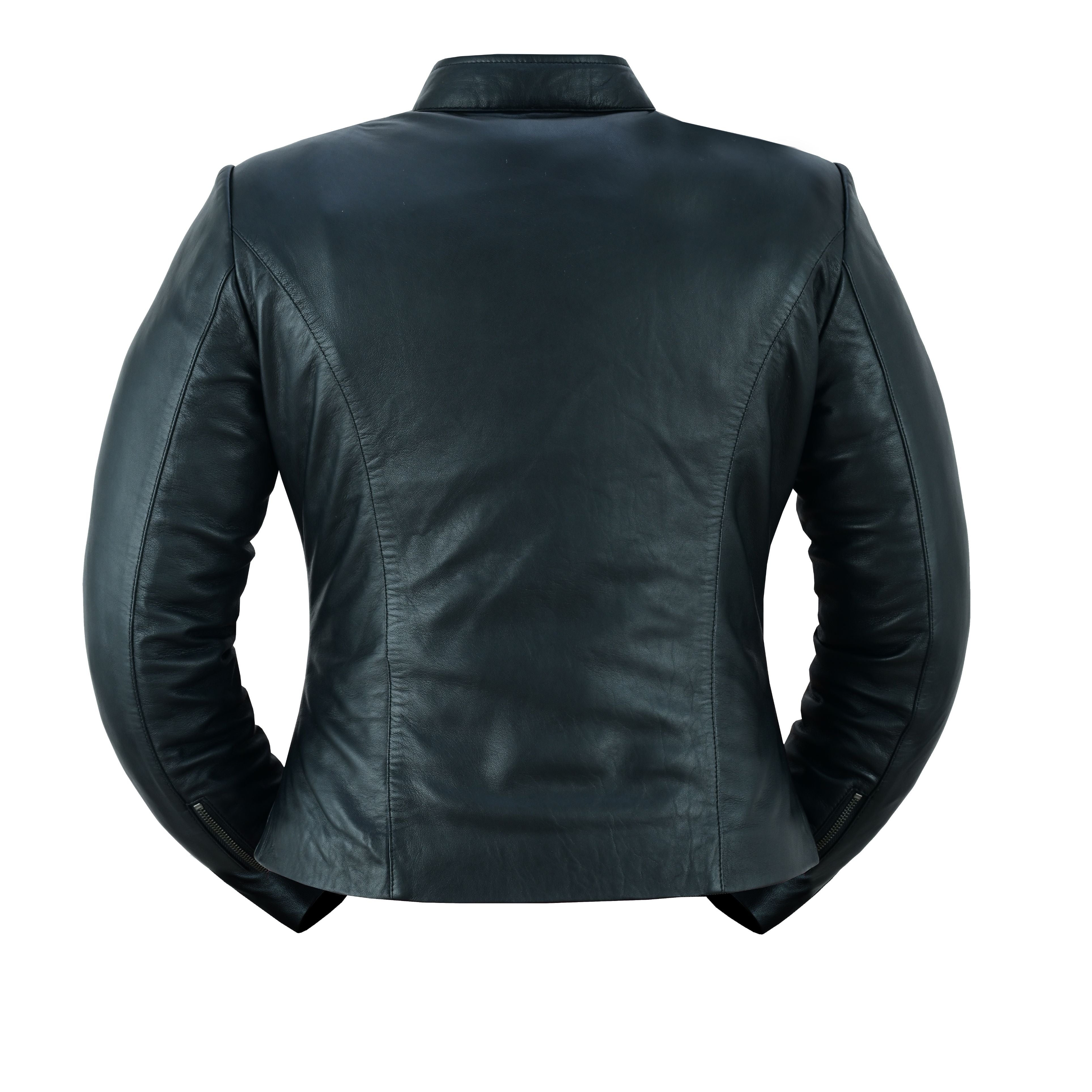 Sunstorm Women's Leather Motorcycle Jacket Women's Leather Jackets Renegade Classics