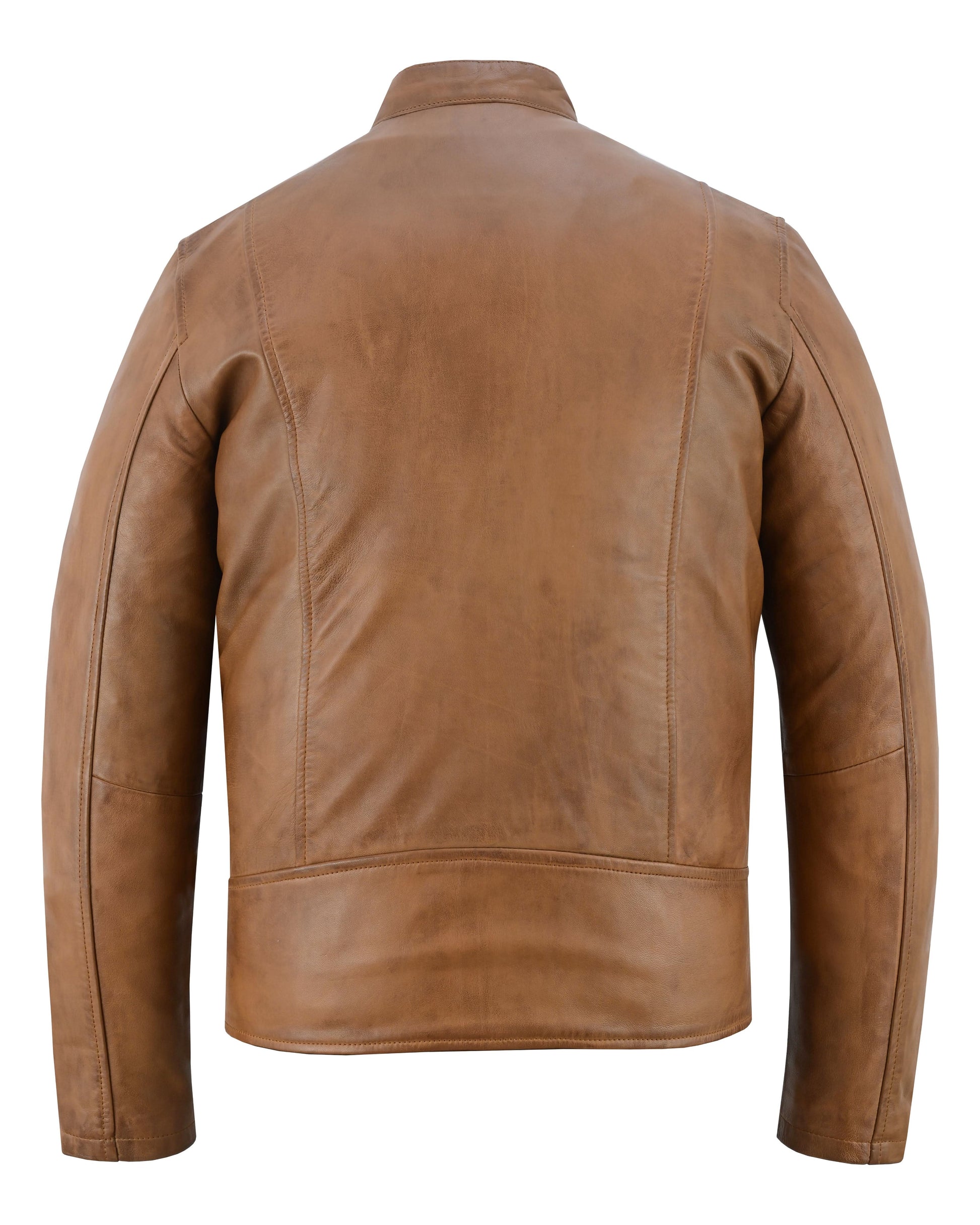 Sahara Men's Brown Fashion Leather Jacket Men's Leather Jackets Renegade Classics