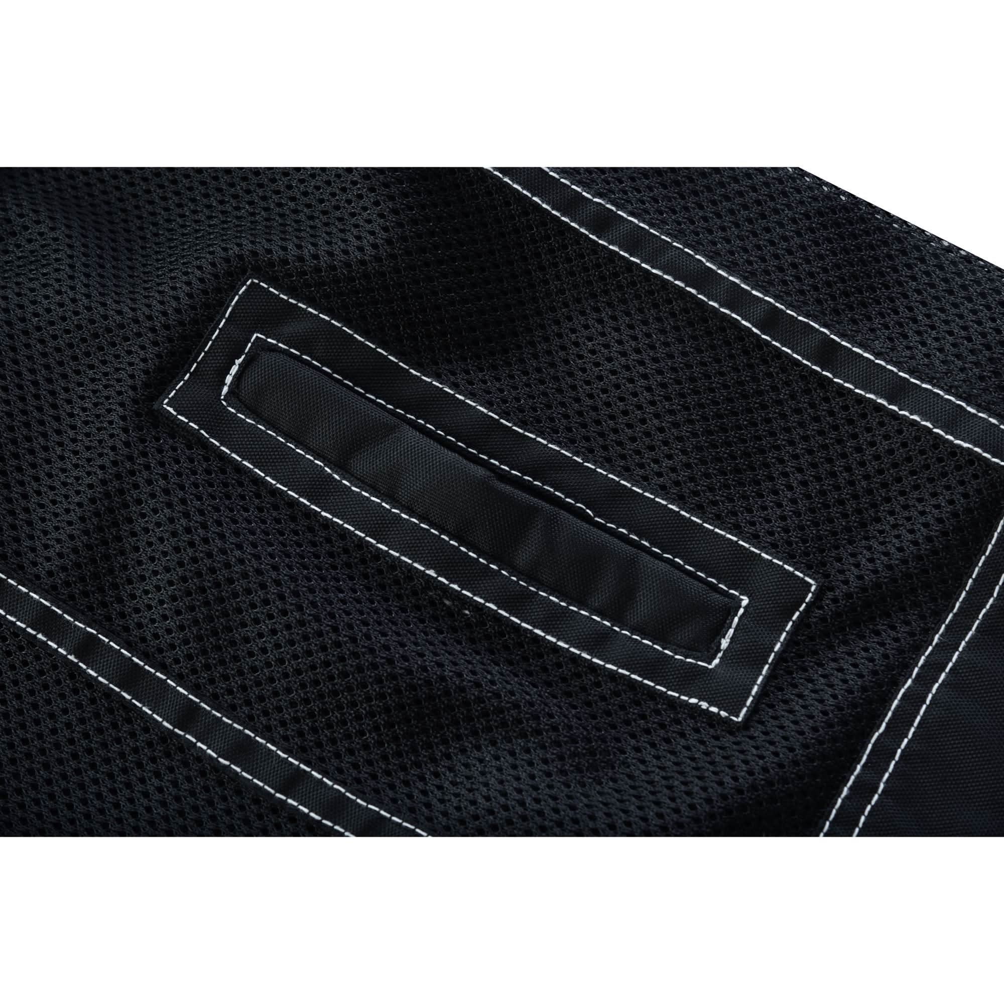 Men's Black Mesh Textile Vest with White Paisley Liner Renegade Classics