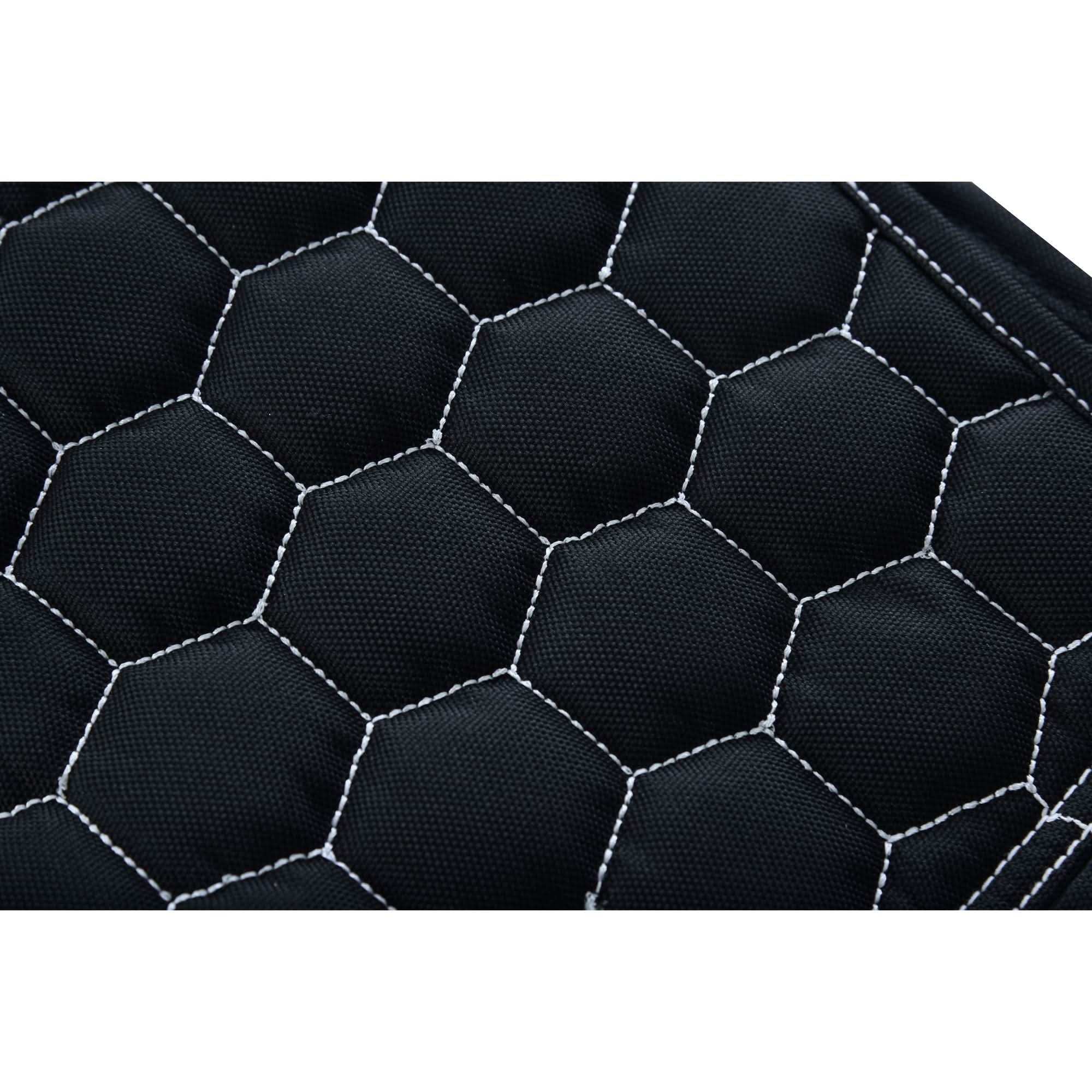 Men's Black Mesh Textile Vest with White Paisley Liner Renegade Classics