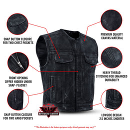 Dune Rider - Blaze Men's Canvas Vest