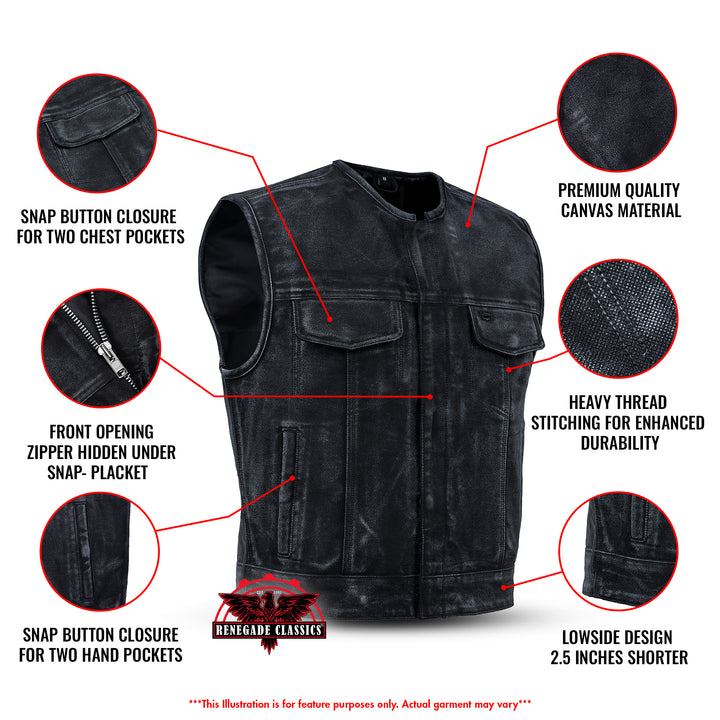 Dune Rider  – Blaze Men's Canvas Vest