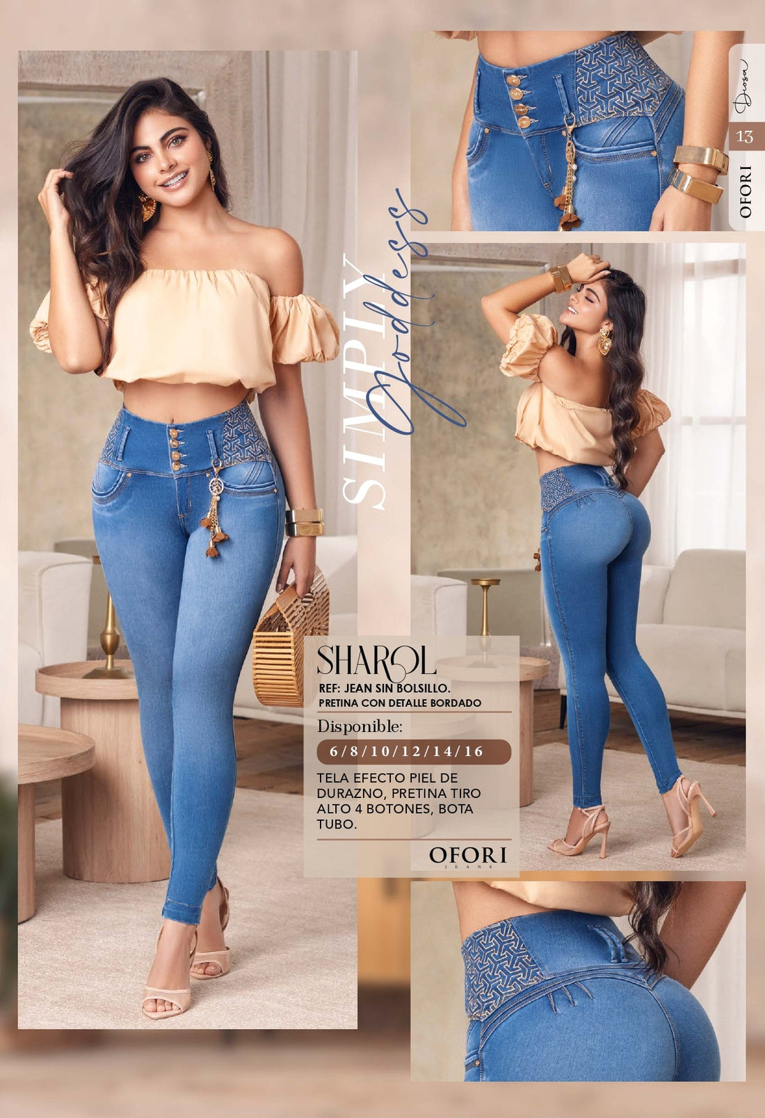 Sharol 100% Authentic Colombian Push Up Jeans