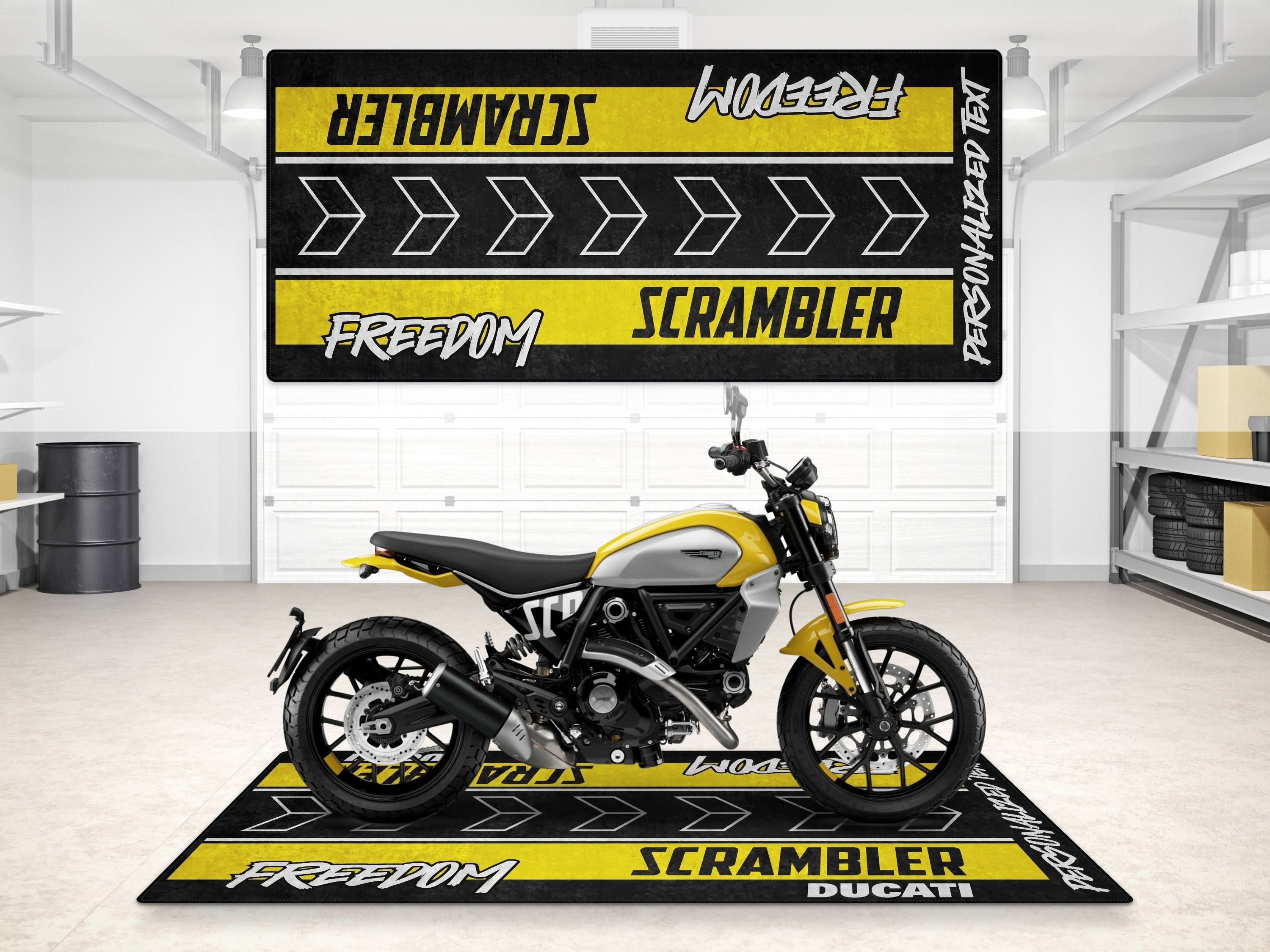Designed Pit Mat for Ducati SCRAMBLER FREEDOM Motorcycle - MM7246