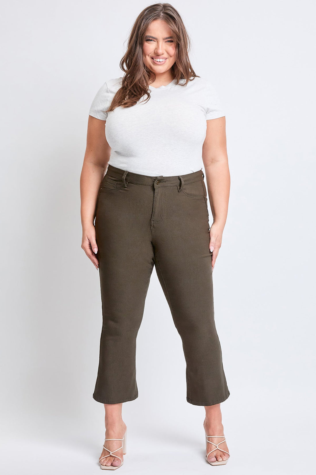 Women's Plus Hyperstretch Cropped Kick Flare Pants