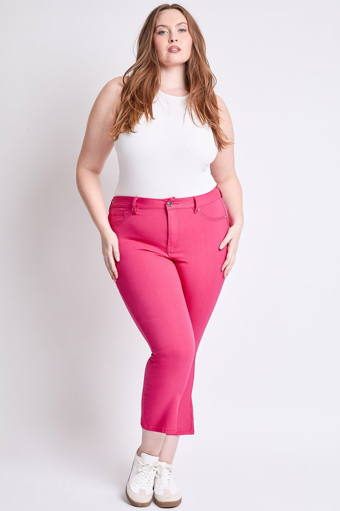 Women's Plus Hyperstretch Cropped Kick Flare Pants