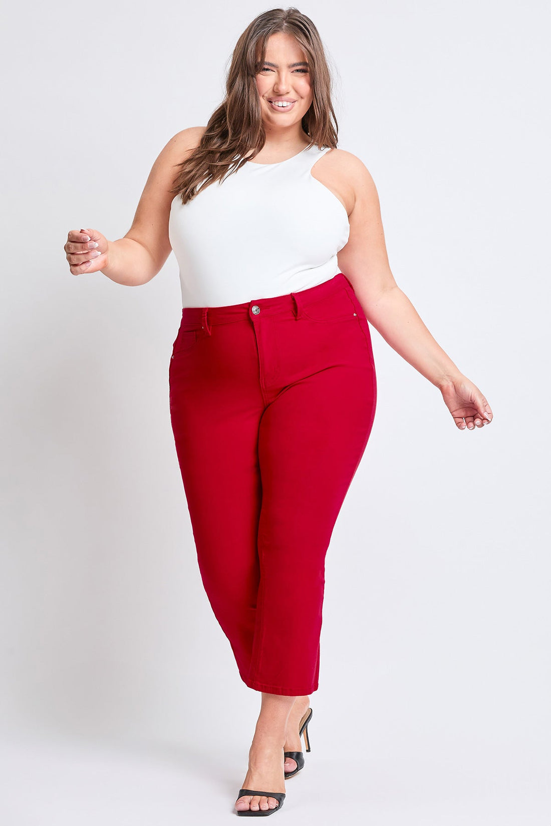 Women's Plus Hyperstretch Cropped Kick Flare Pants