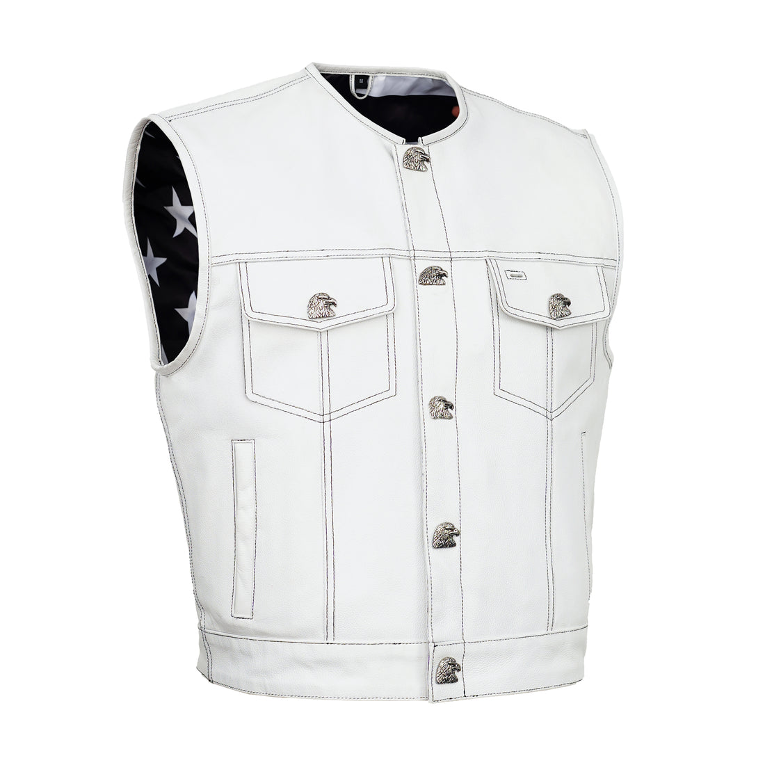 Glory Ride – Men’s Motorcycle Leather Vest